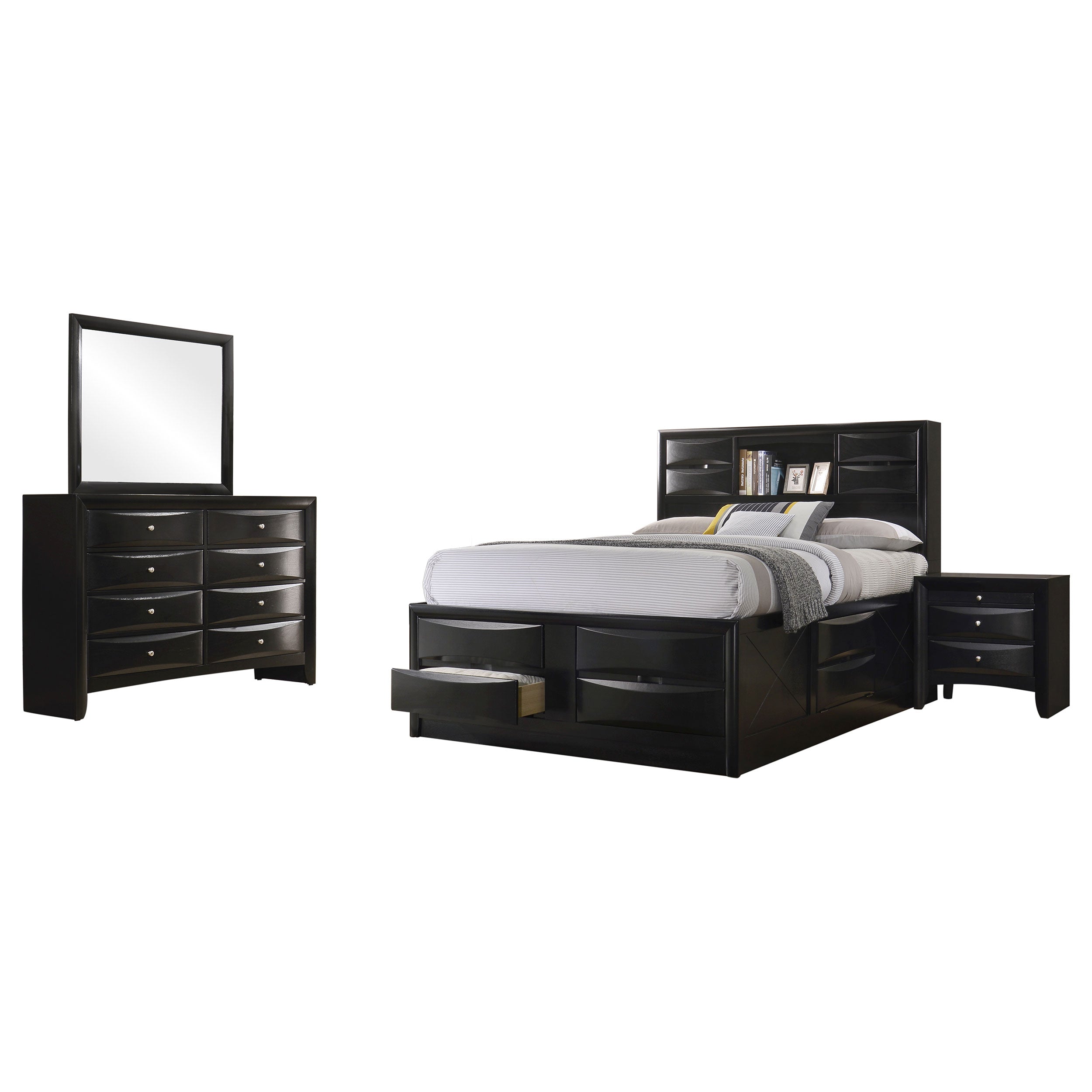 Briana  California King Bedroom Set Black