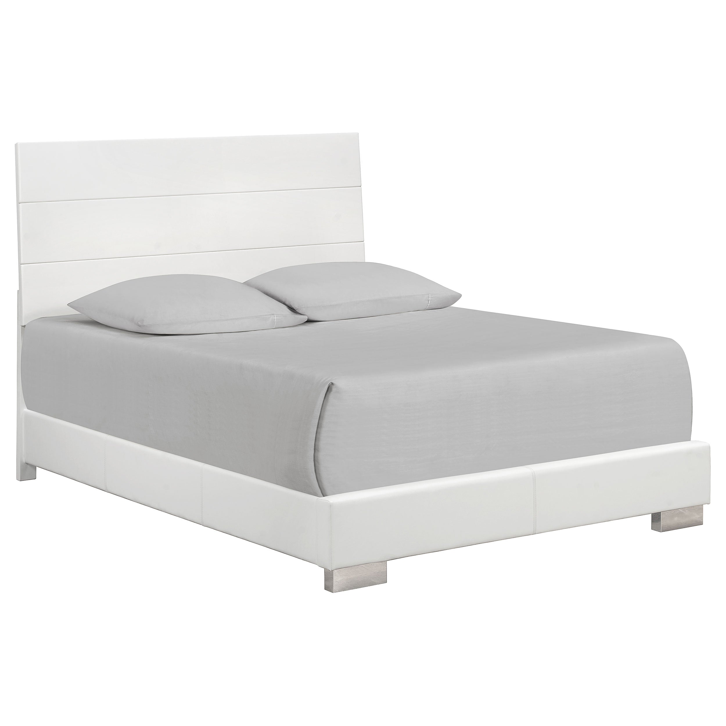Felicity California King Bedroom Set White Gloss