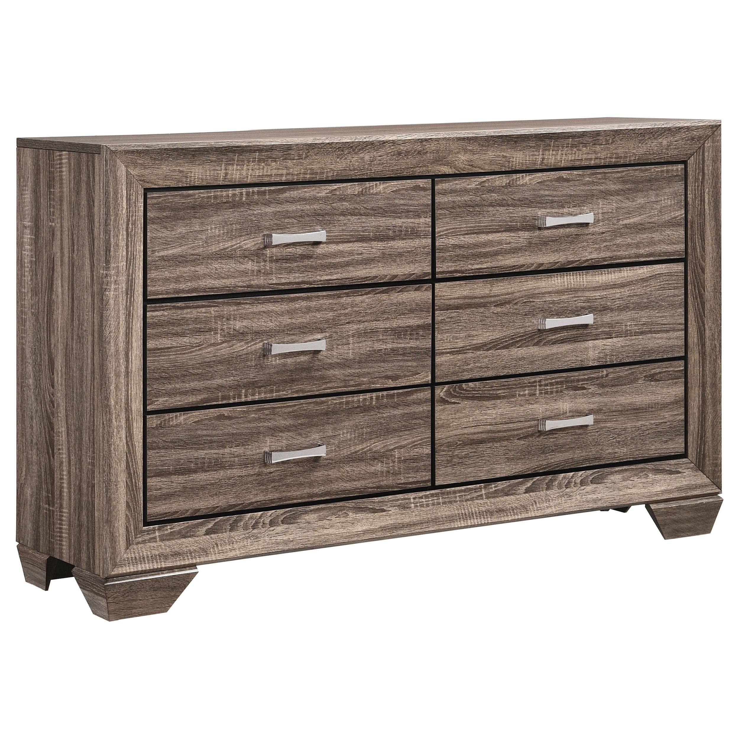 Kauffman  California King Bedroom Set Dark Cocoa