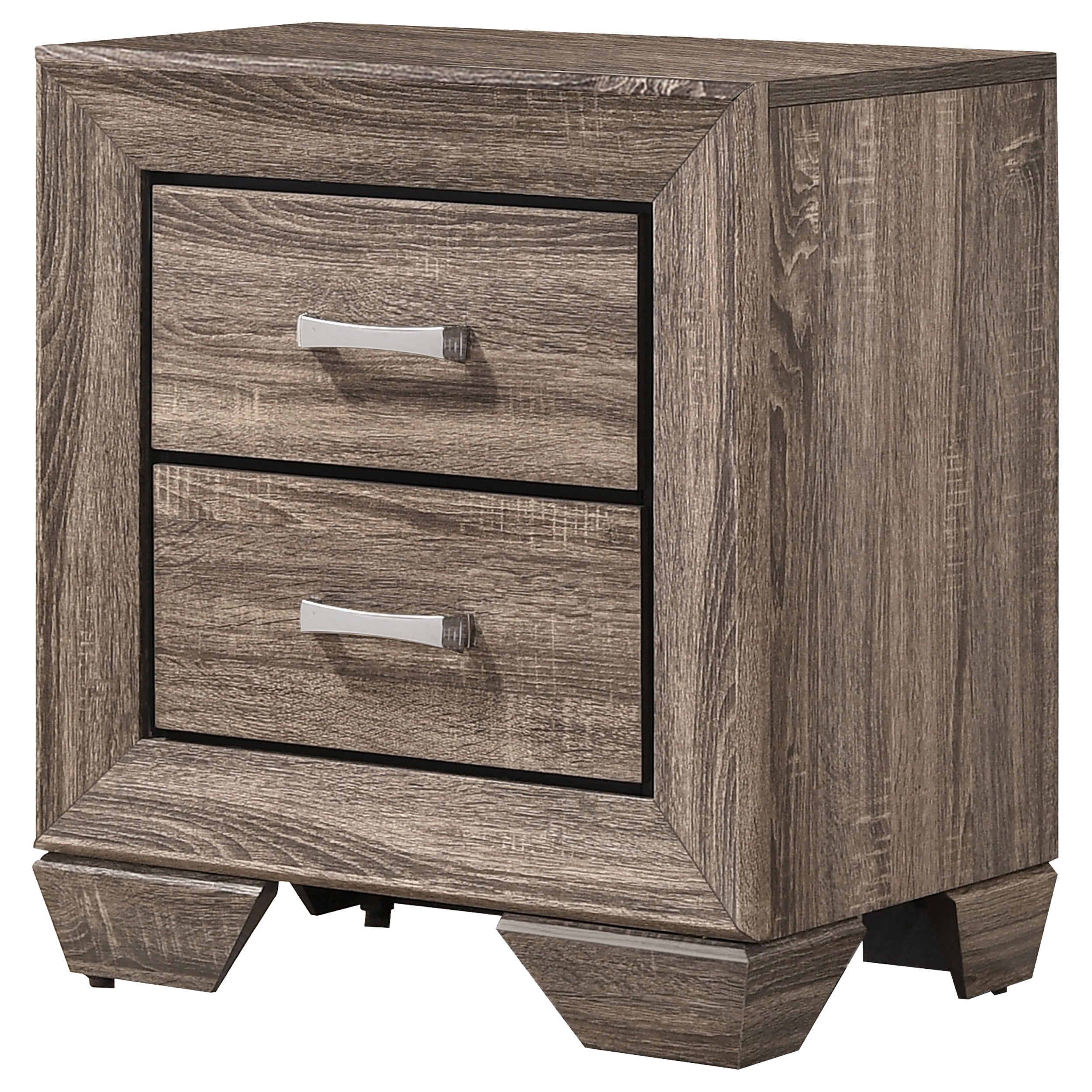 Kauffman 2-drawer Nightstand Dark Cocoa