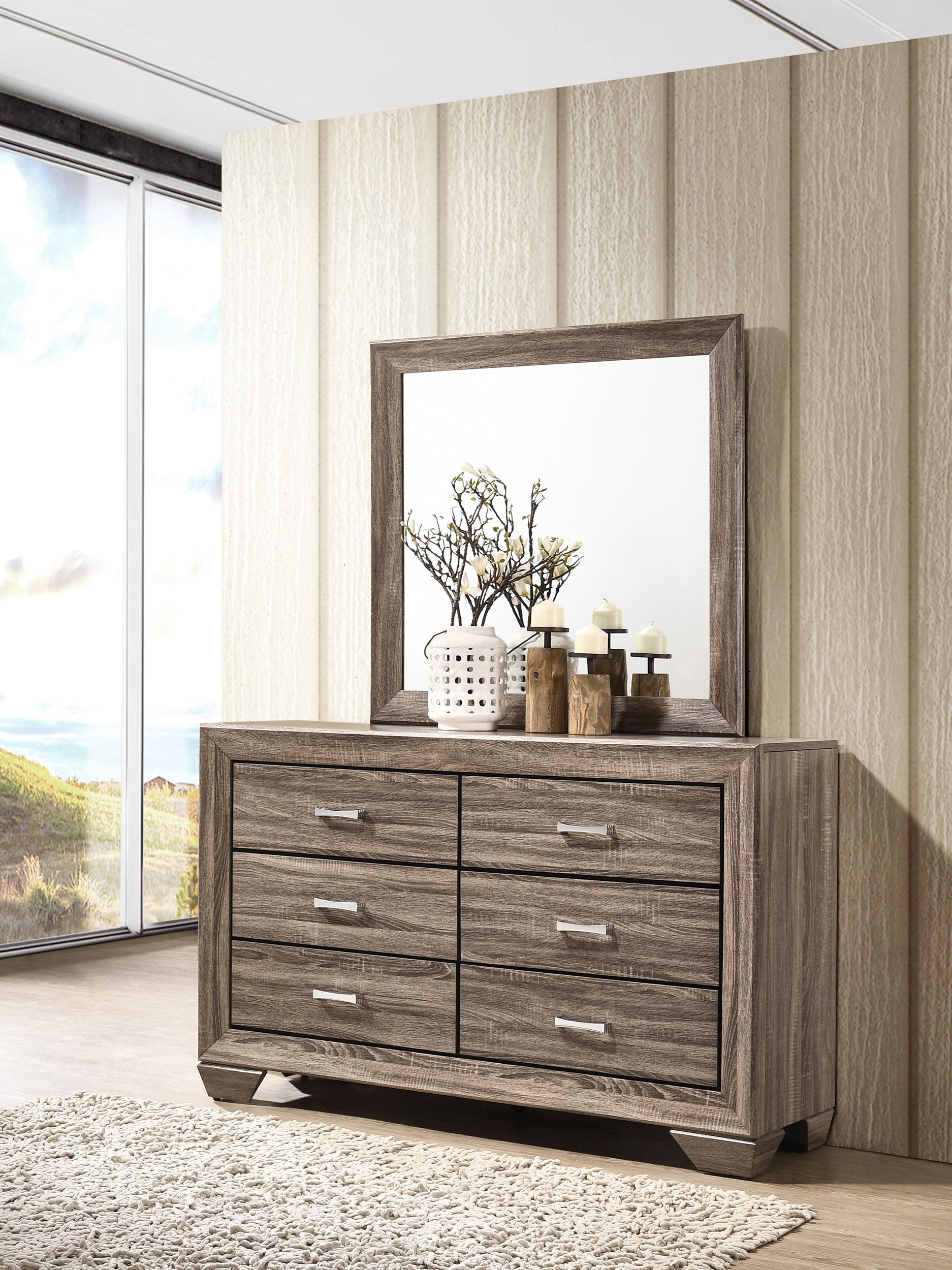 Kauffman 6-drawer Dresser Dark Cocoa