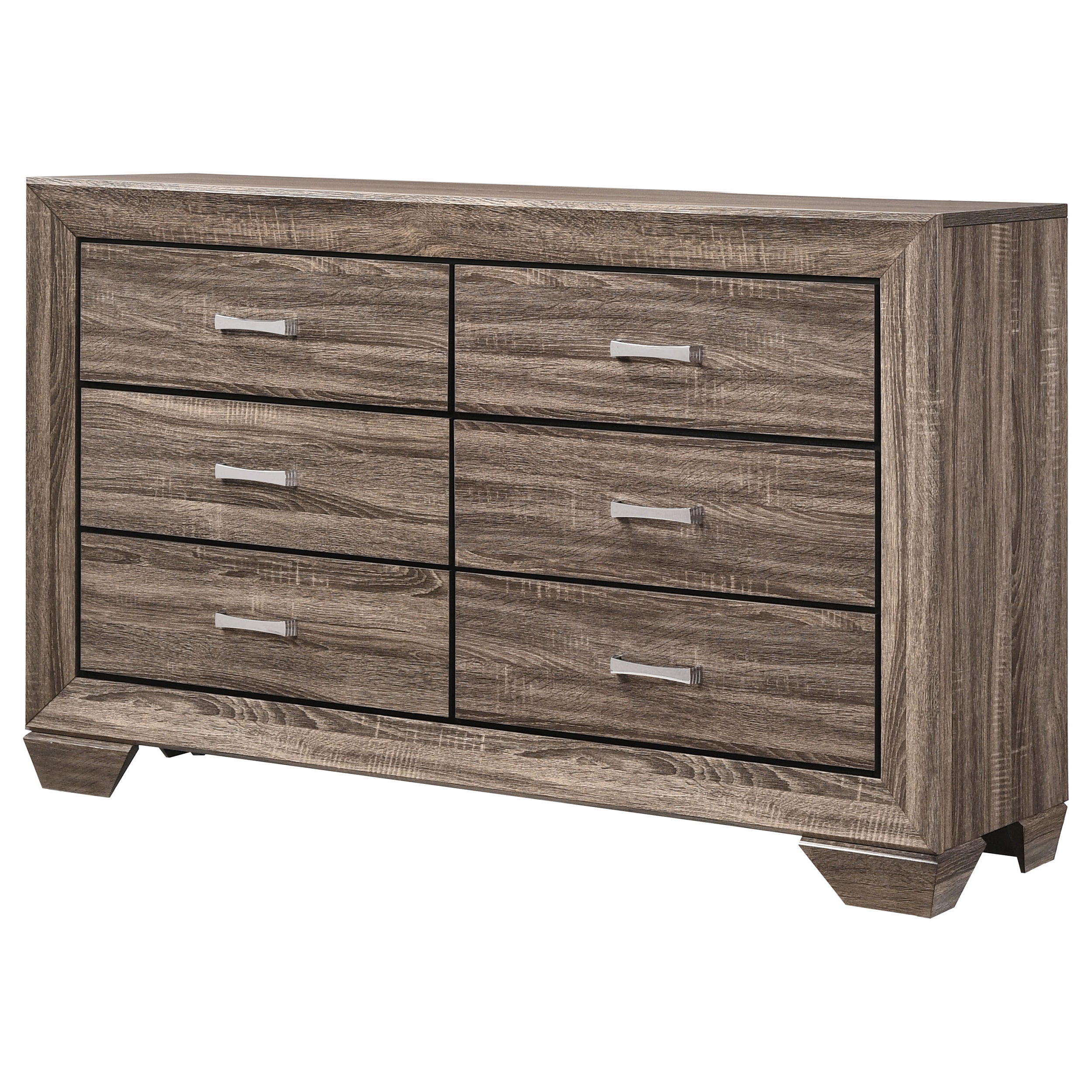 Kauffman 6-drawer Dresser Dark Cocoa
