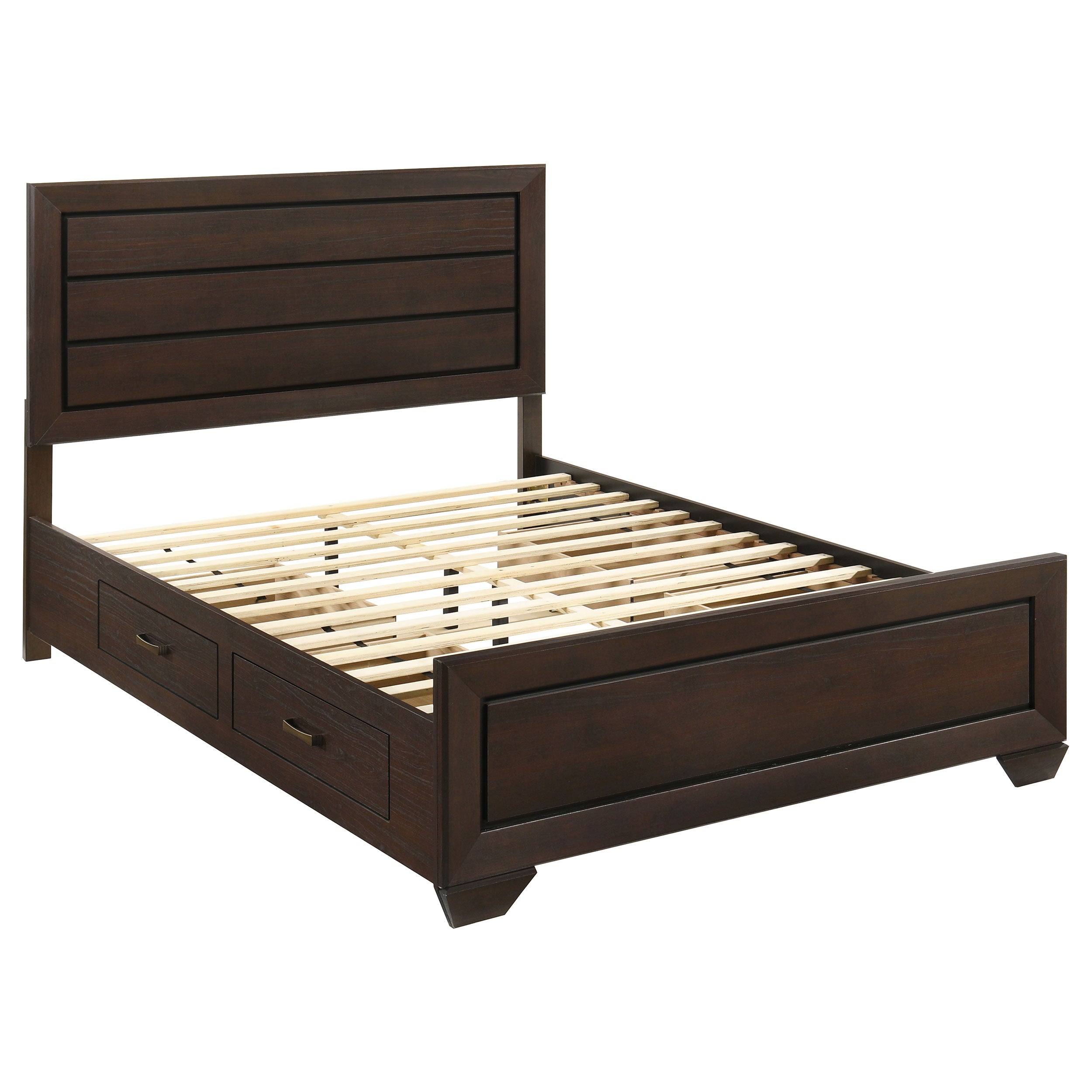 Kauffman  California King Bedroom Set Dark Cocoa