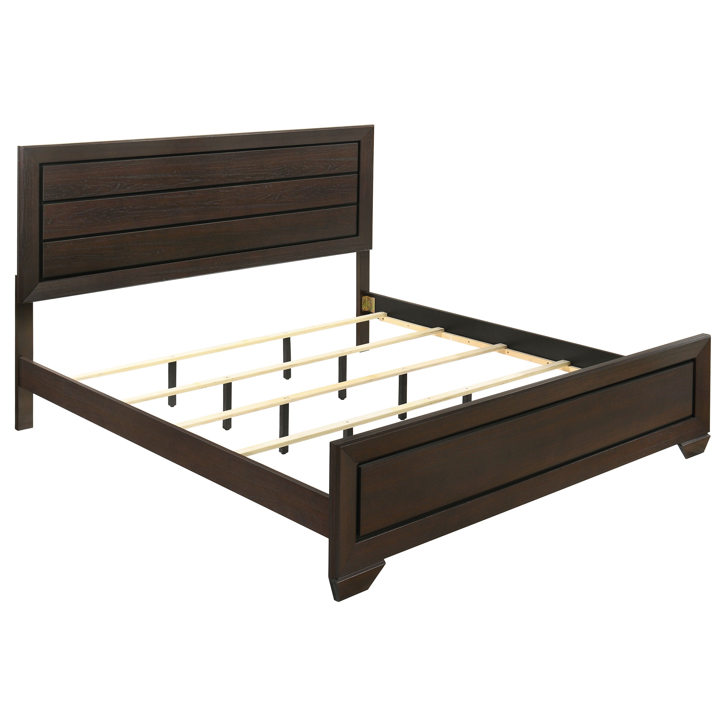 Kauffman  California King Bedroom Set Dark Cocoa