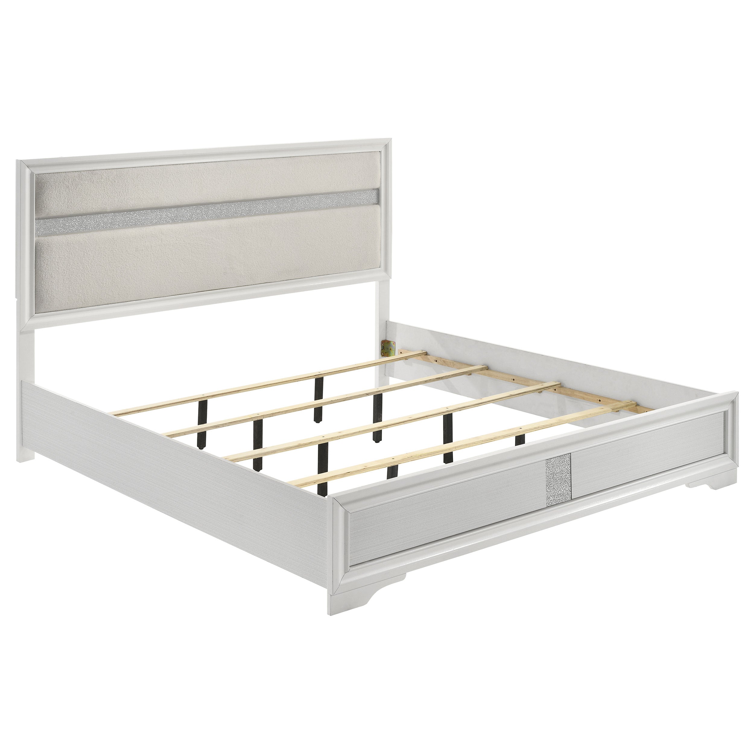 Miranda 51-inch Wood California King Storage Panel Bed Black