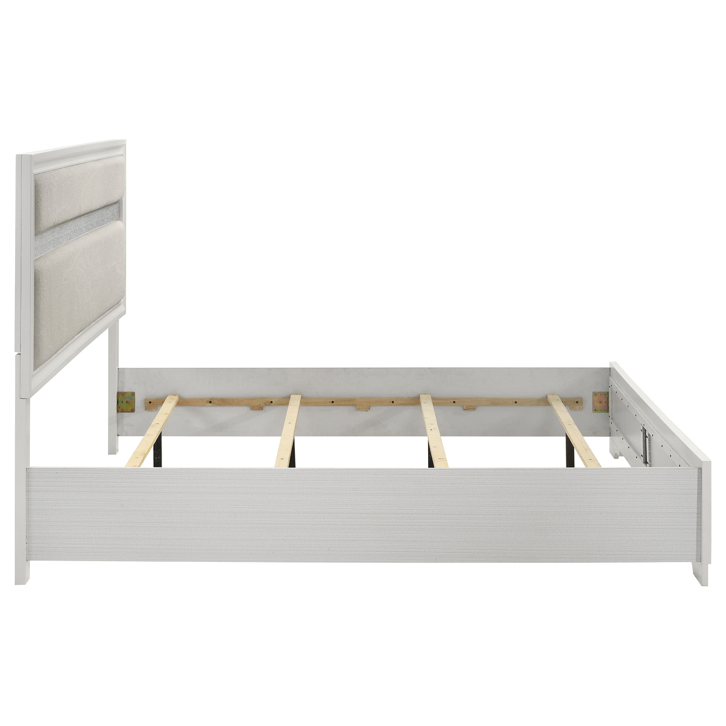 Miranda 51-inch Wood California King Storage Panel Bed Black