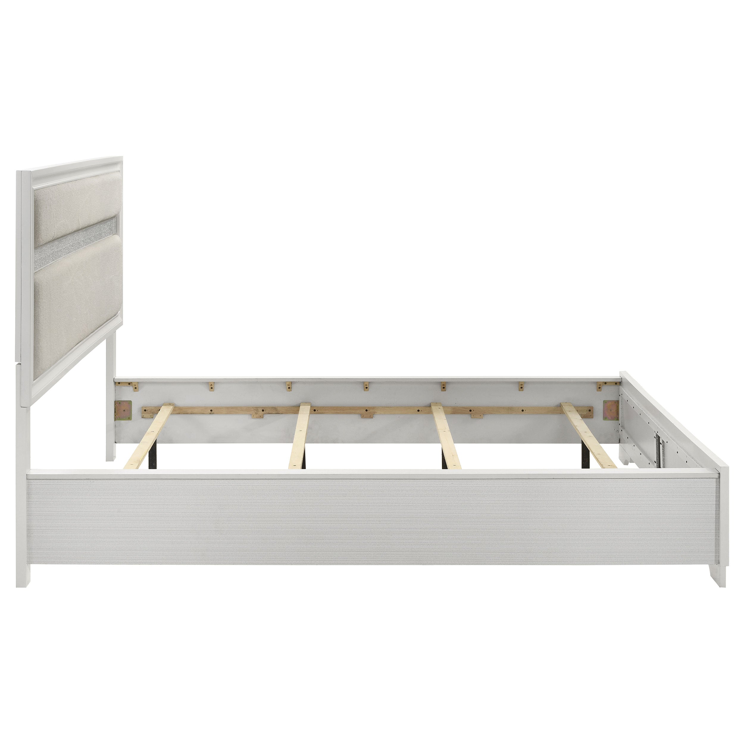 Miranda 51-inch Wood California King Storage Panel Bed Black