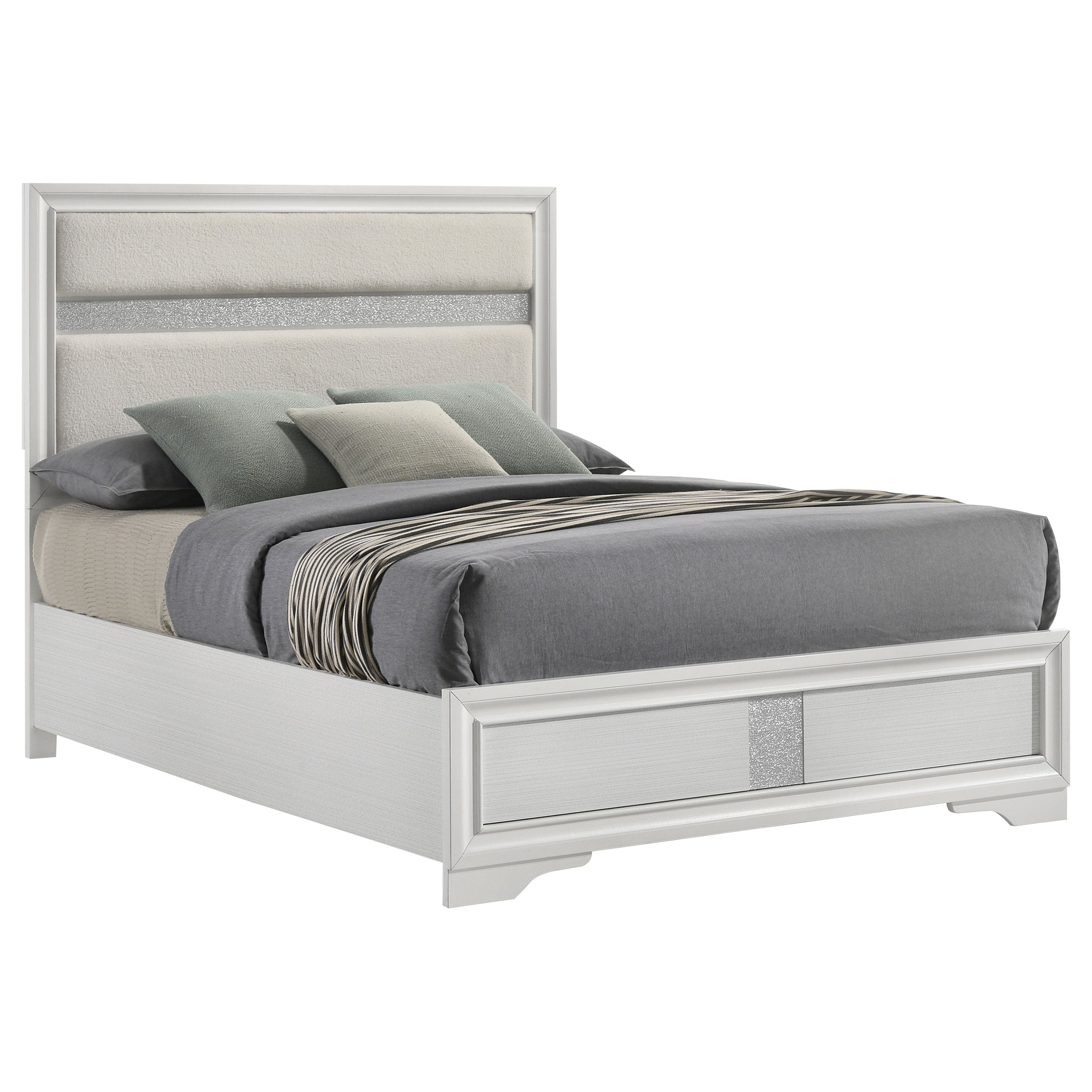 Miranda 51-inch Wood California King Storage Panel Bed Black