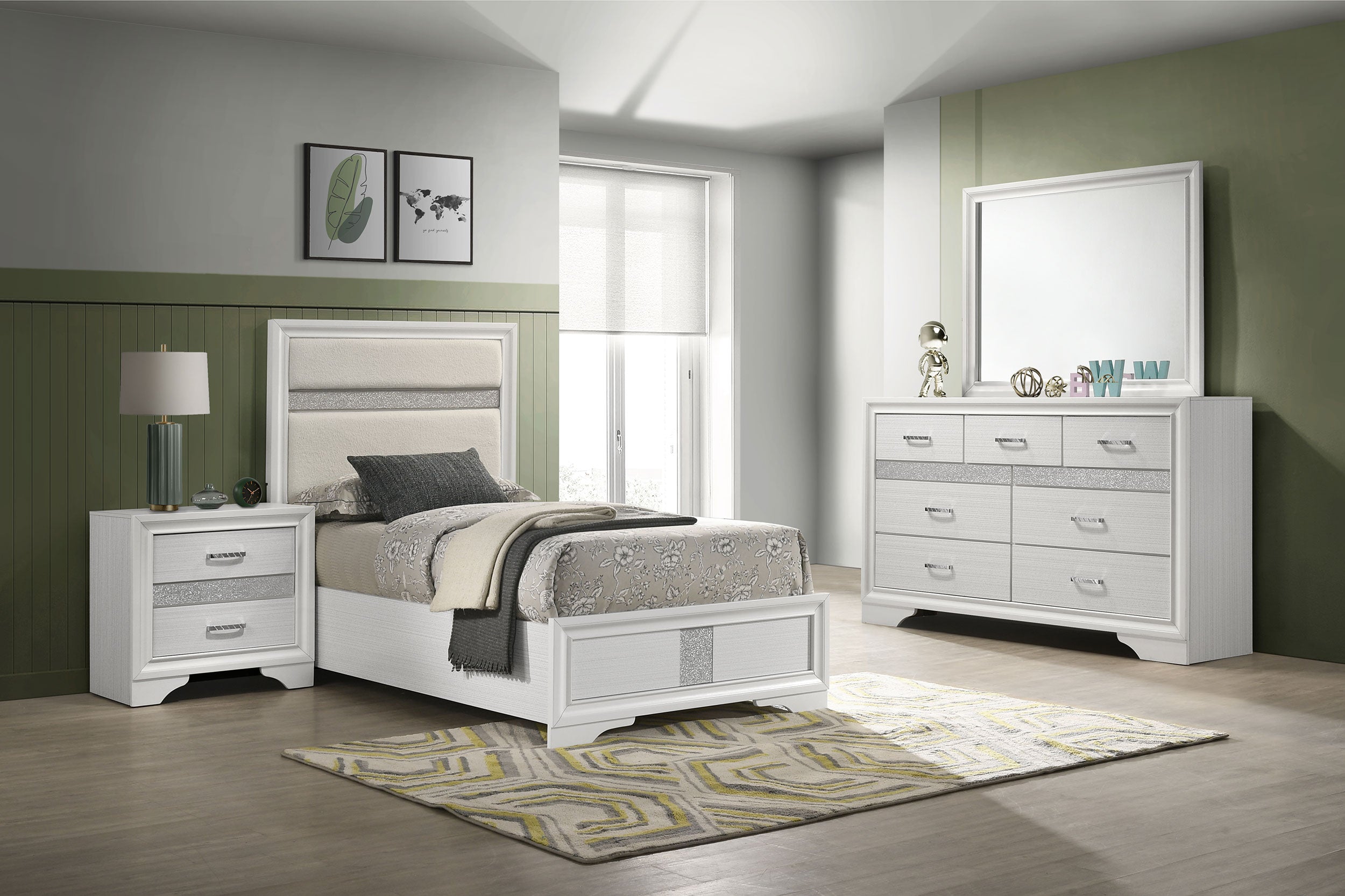 Miranda California King Bedroom Set Black