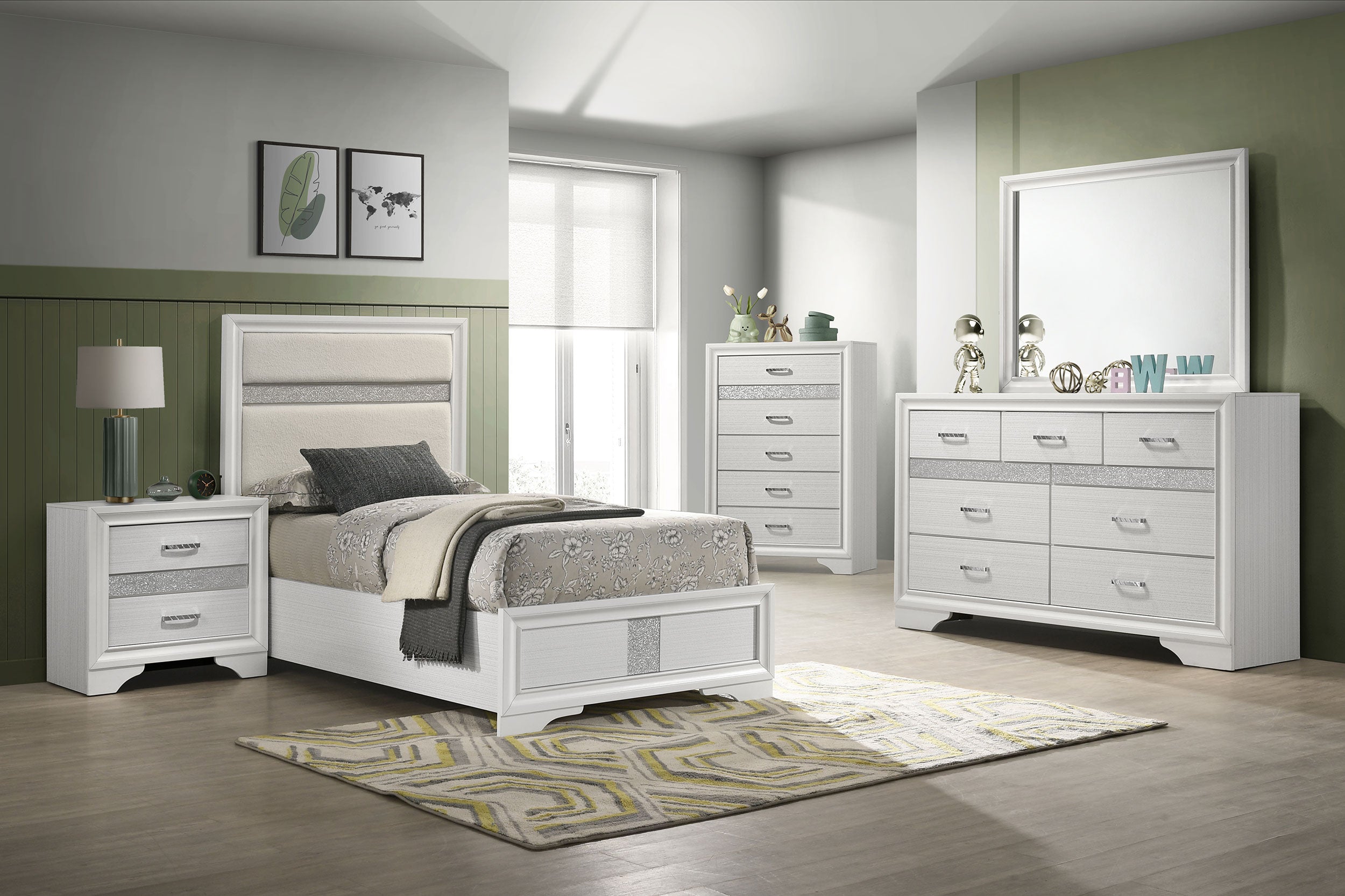Miranda California King Bedroom Set Black