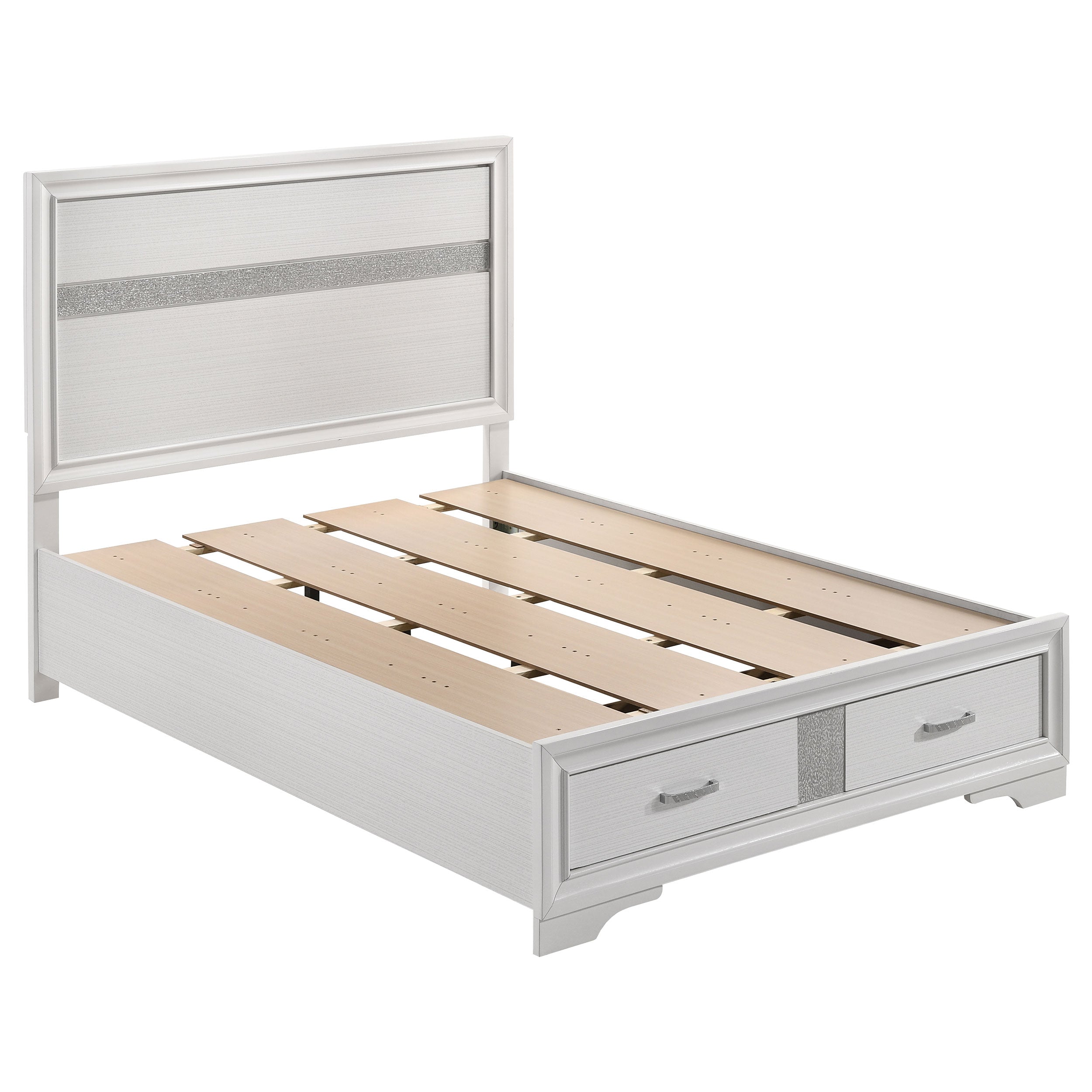 Miranda 51-inch Wood California King Storage Panel Bed Black