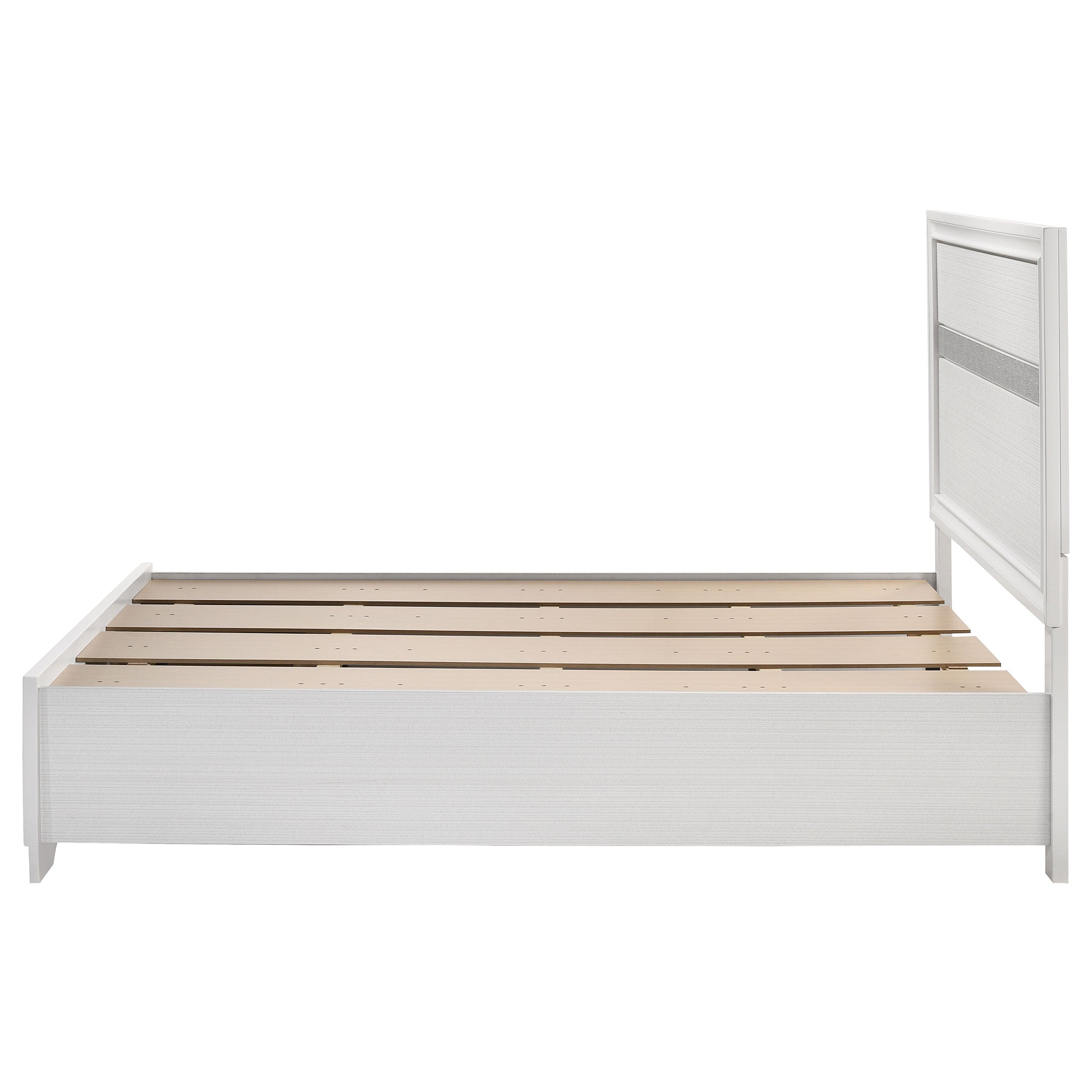 Miranda 51-inch Wood California King Storage Panel Bed Black