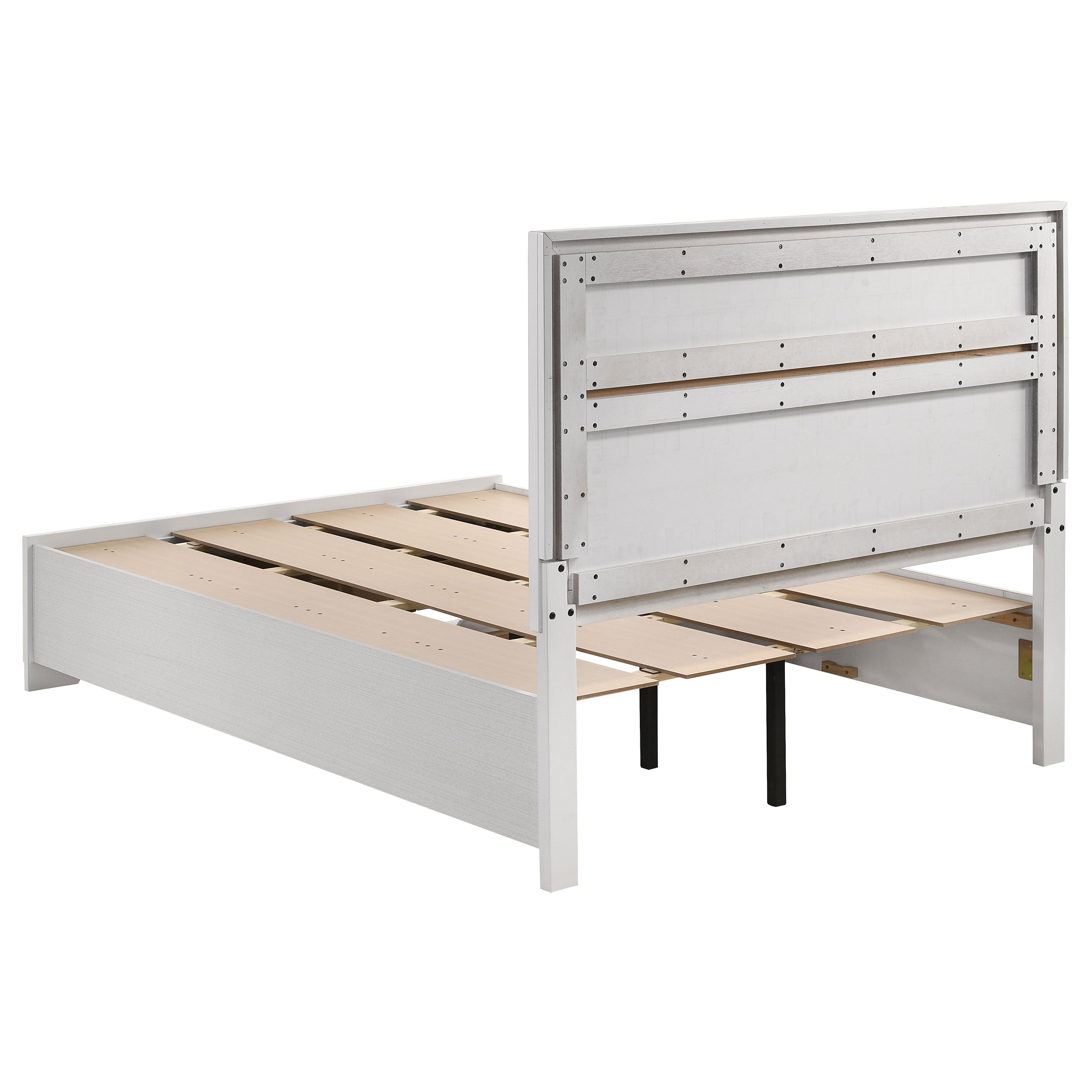 Miranda 51-inch Wood California King Storage Panel Bed Black