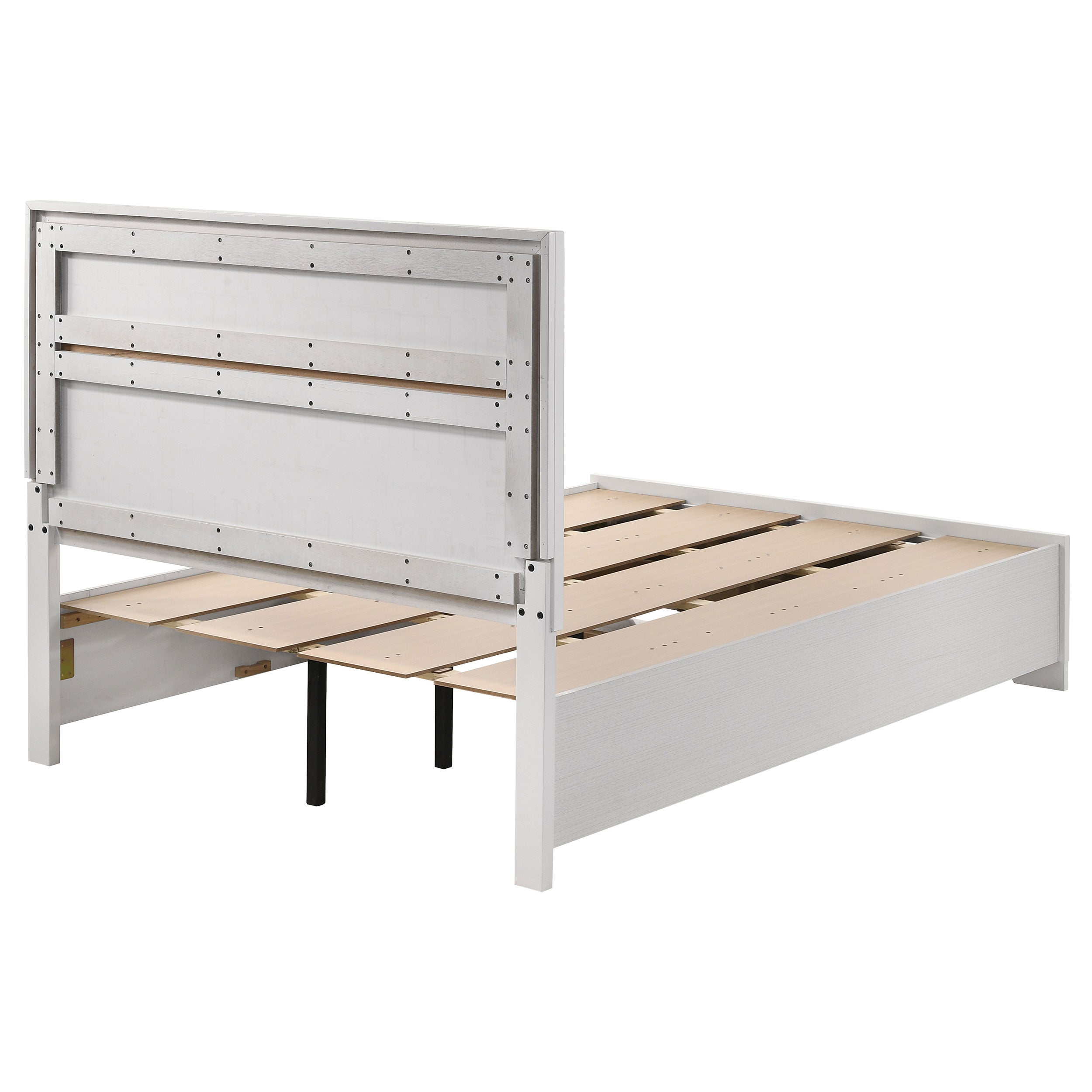 Miranda 51-inch Wood California King Storage Panel Bed Black