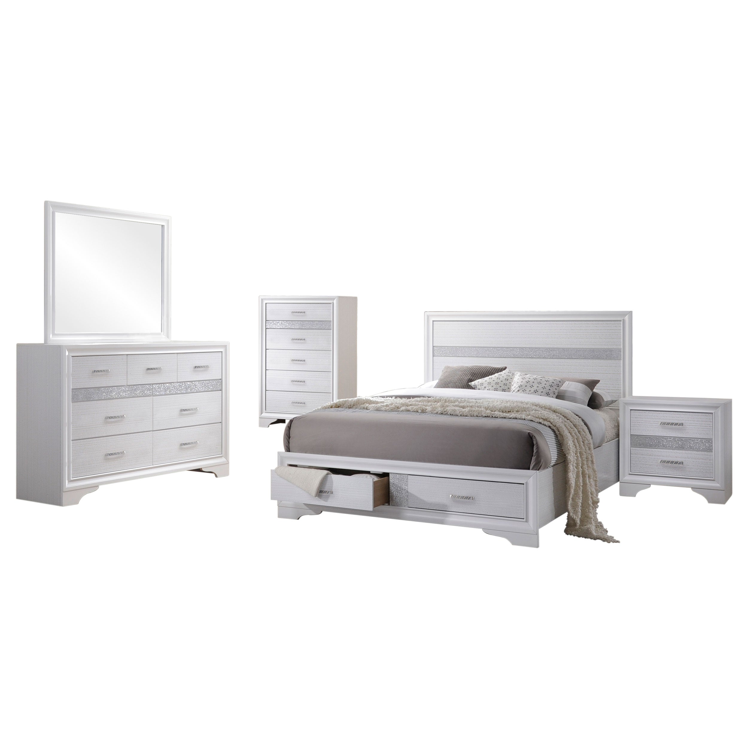Miranda California King Bedroom Set Black