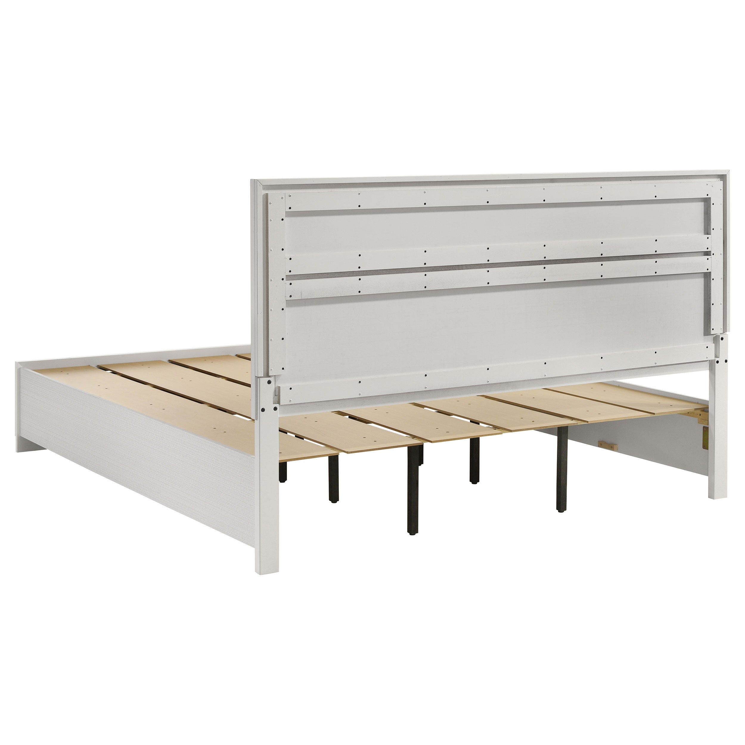 Miranda 51-inch Wood California King Storage Panel Bed Black