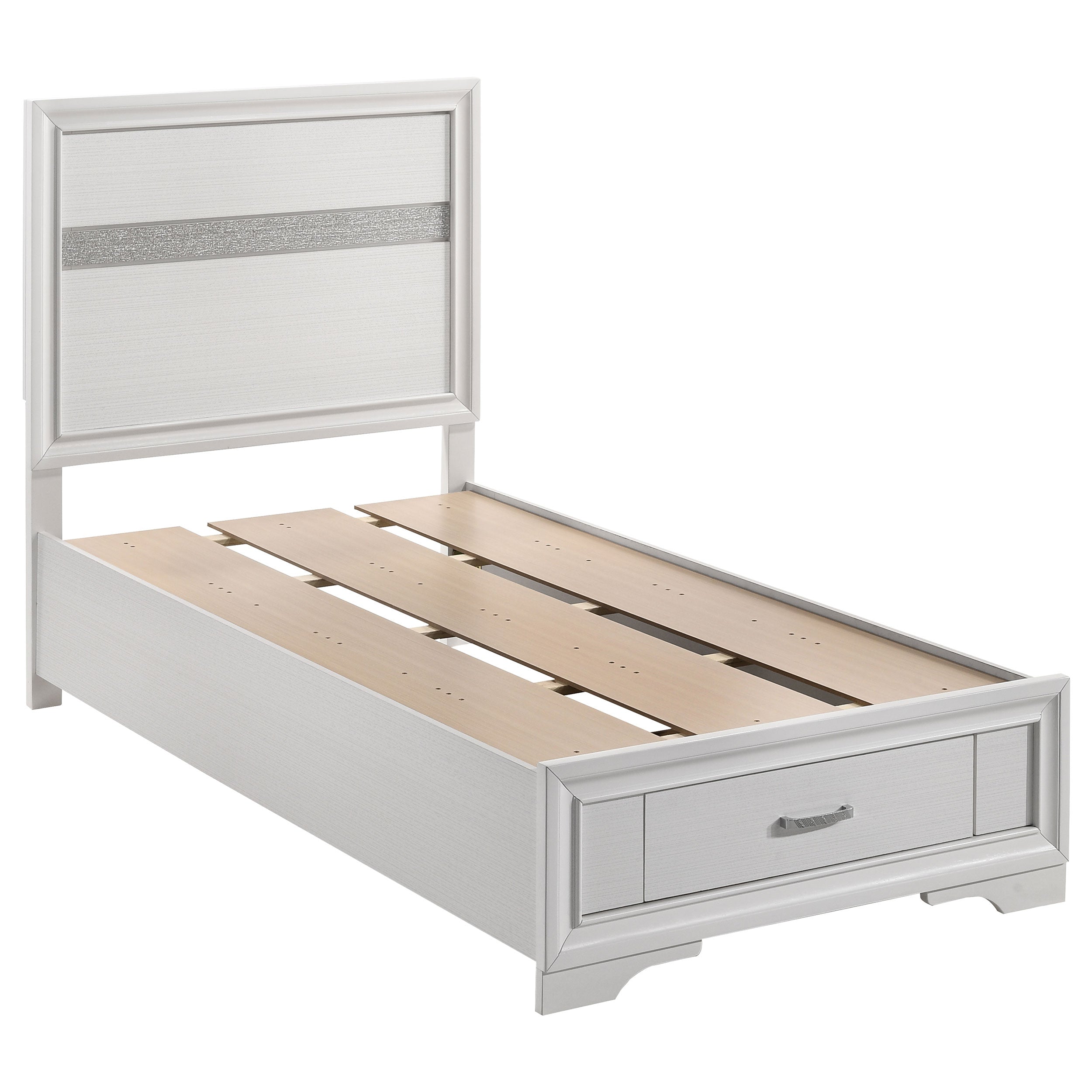 Miranda 51-inch Wood California King Storage Panel Bed Black