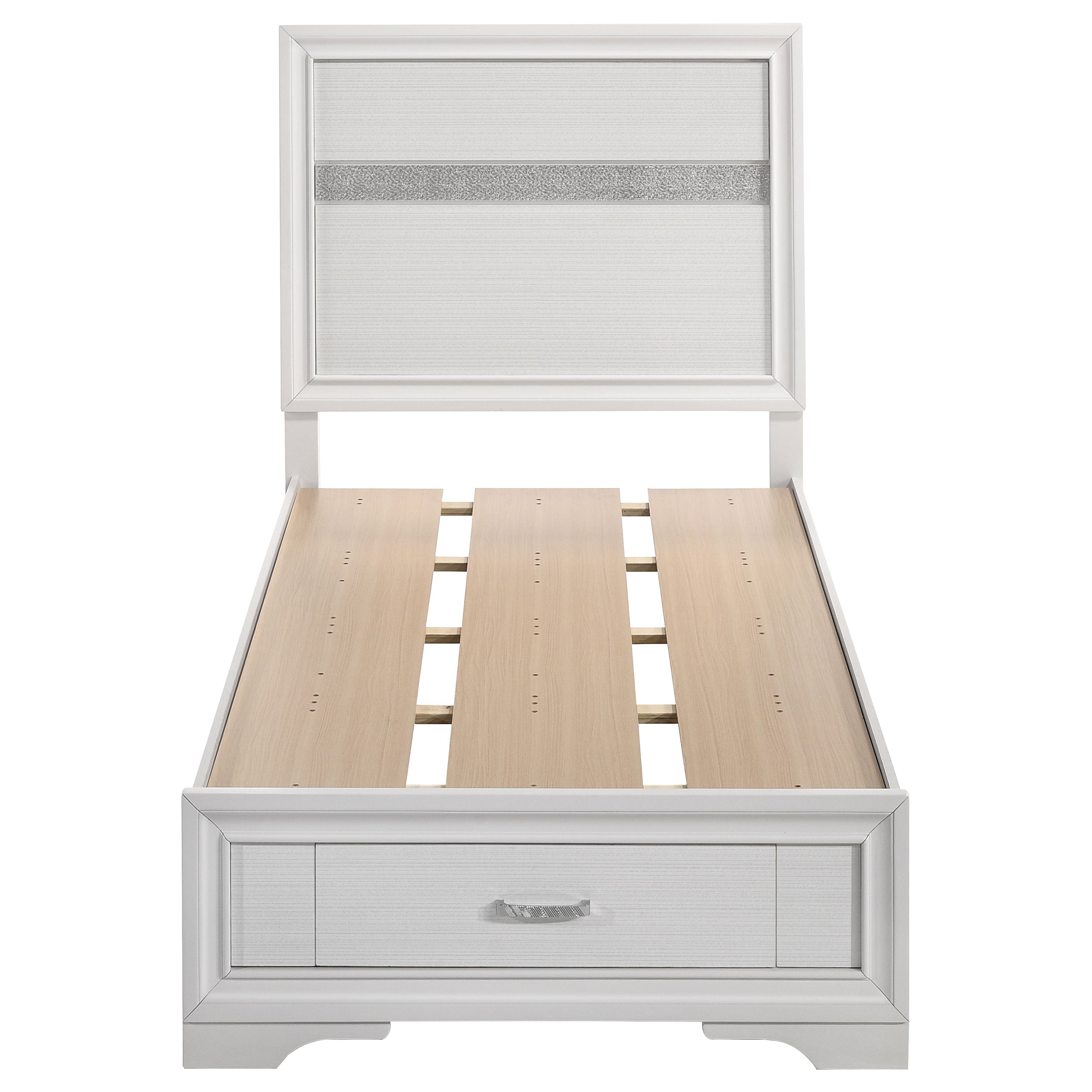 Miranda 51-inch Wood California King Storage Panel Bed Black