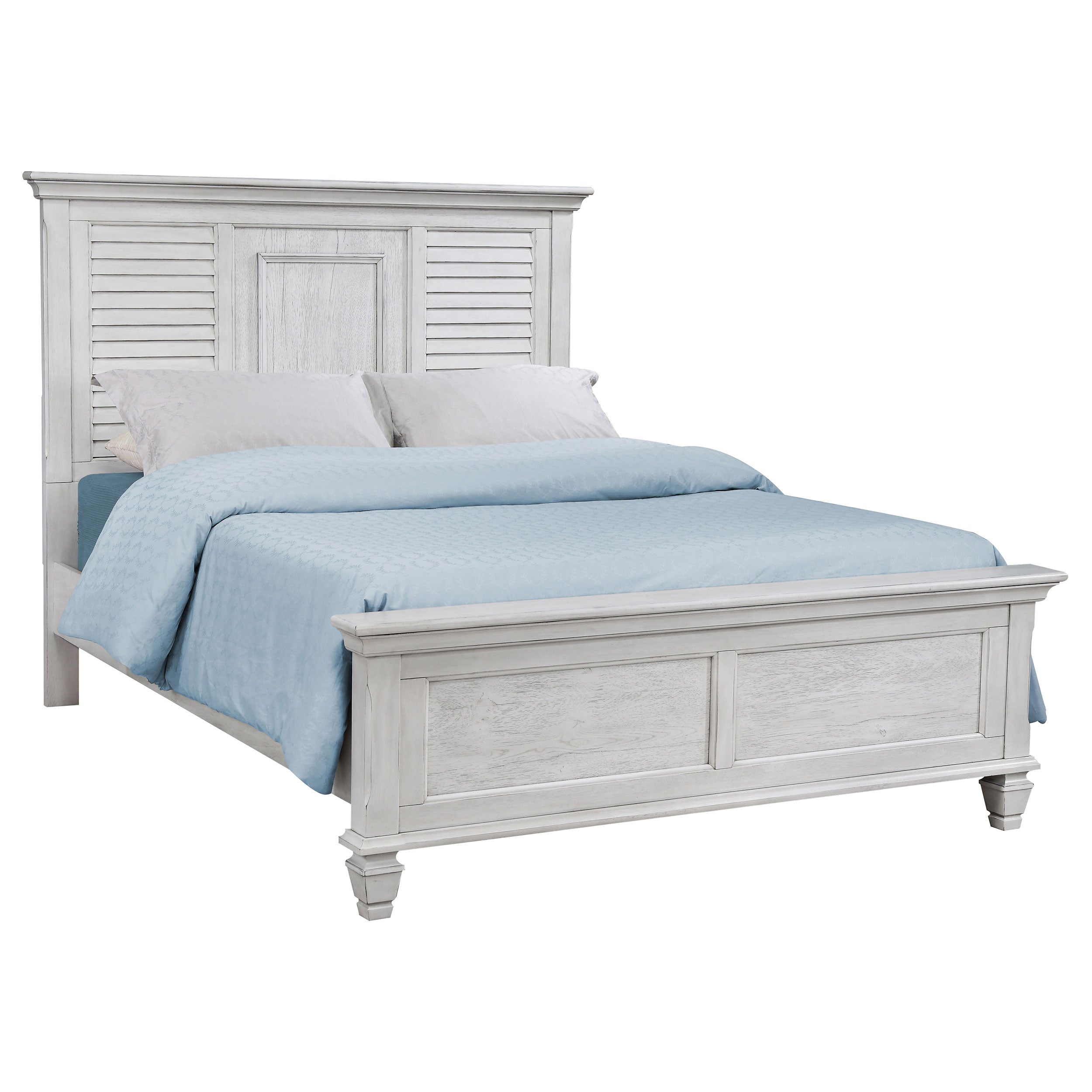 Franco   Bedroom Set Distressed White