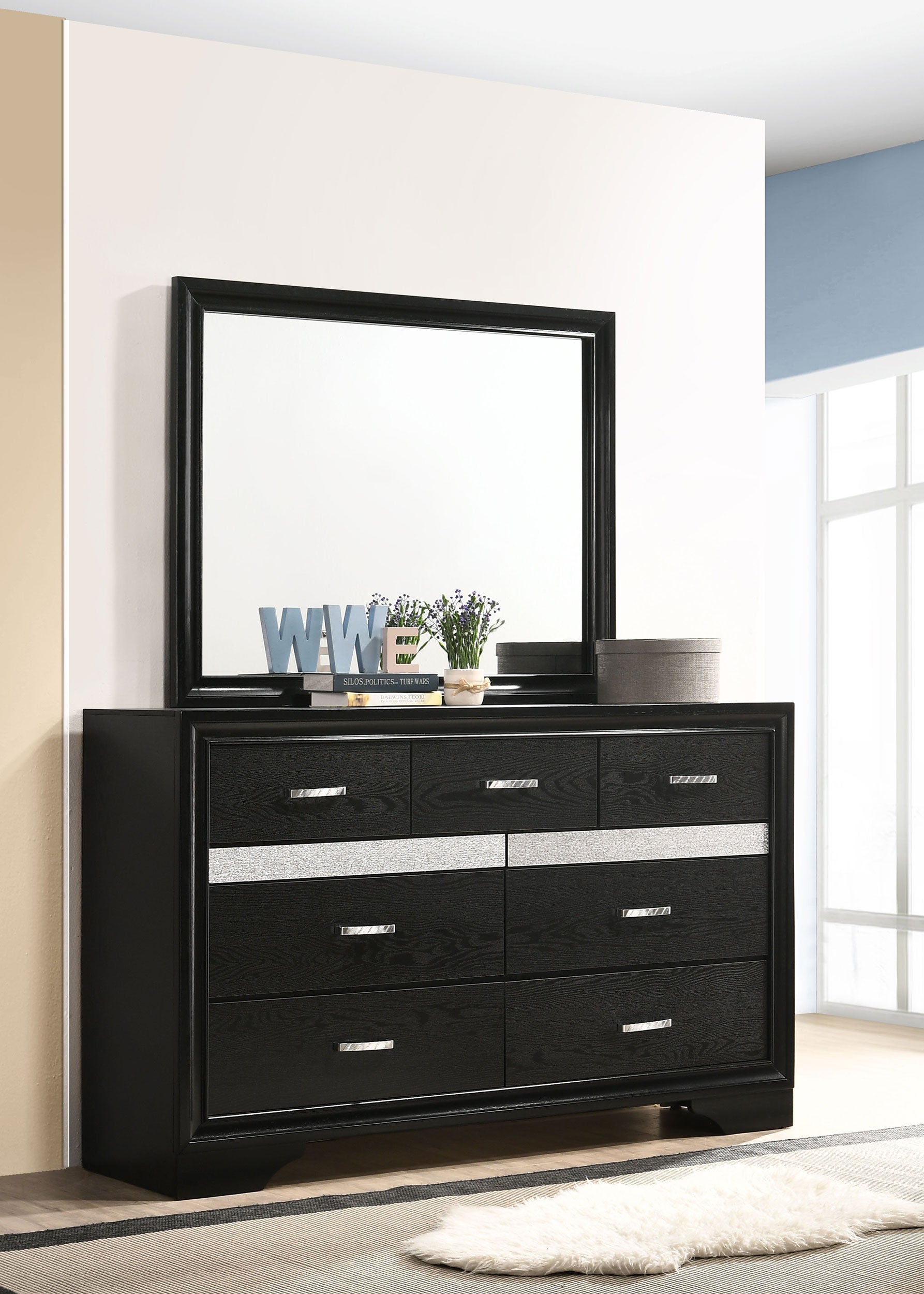 Miranda 7-drawer Dresser Black
