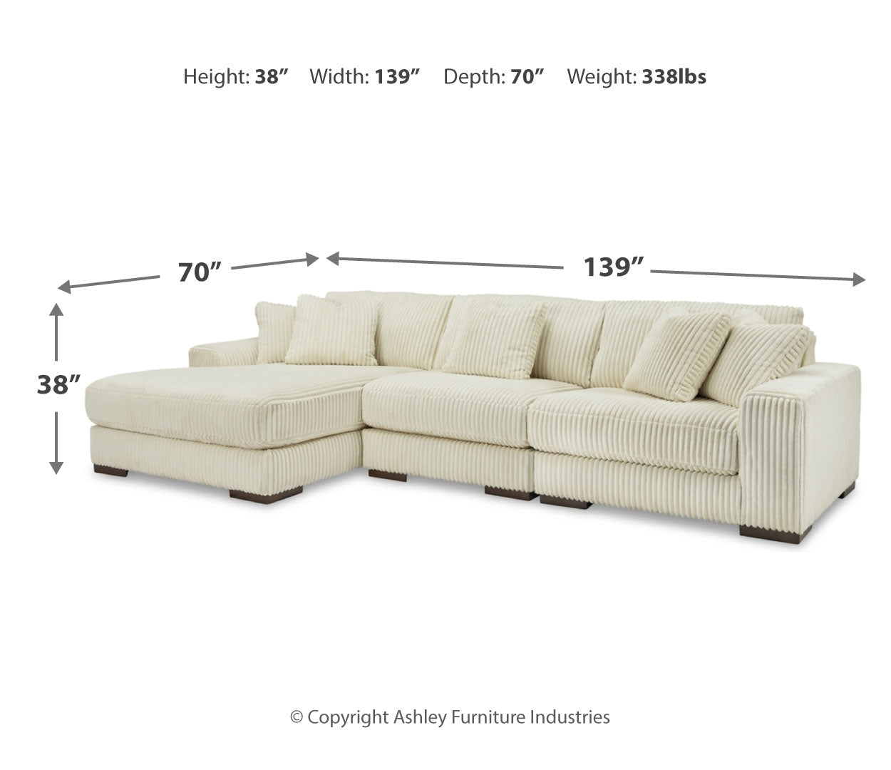 Lindyn 2-4 Piece Sectional (Customizable)