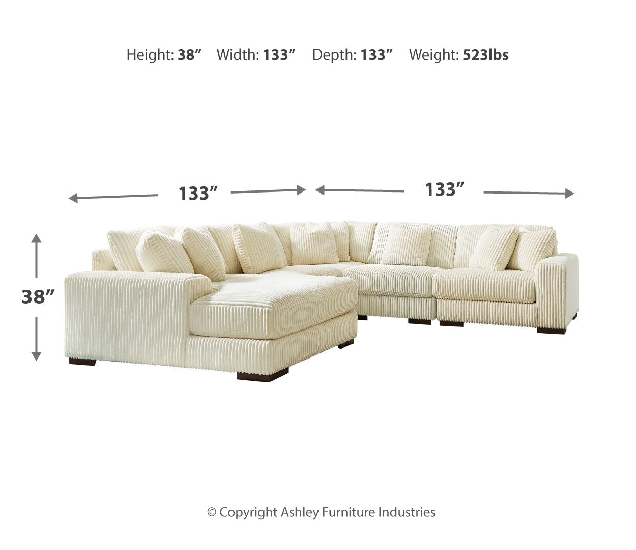 Lindyn 5-6 Piece Sectional (Customizable)