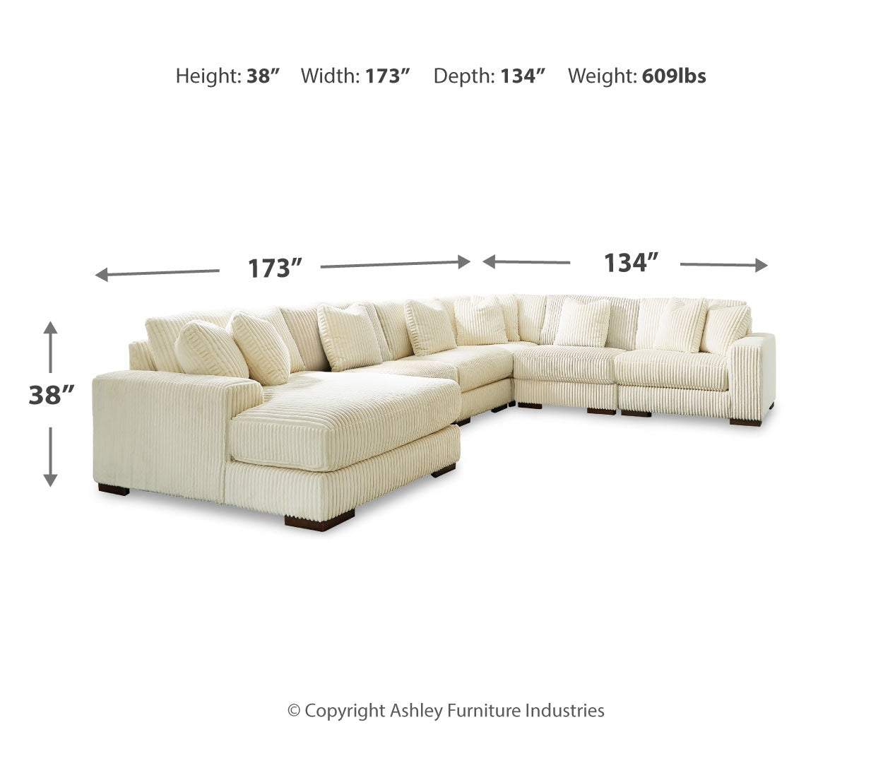 Lindyn 5-6 Piece Sectional (Customizable)