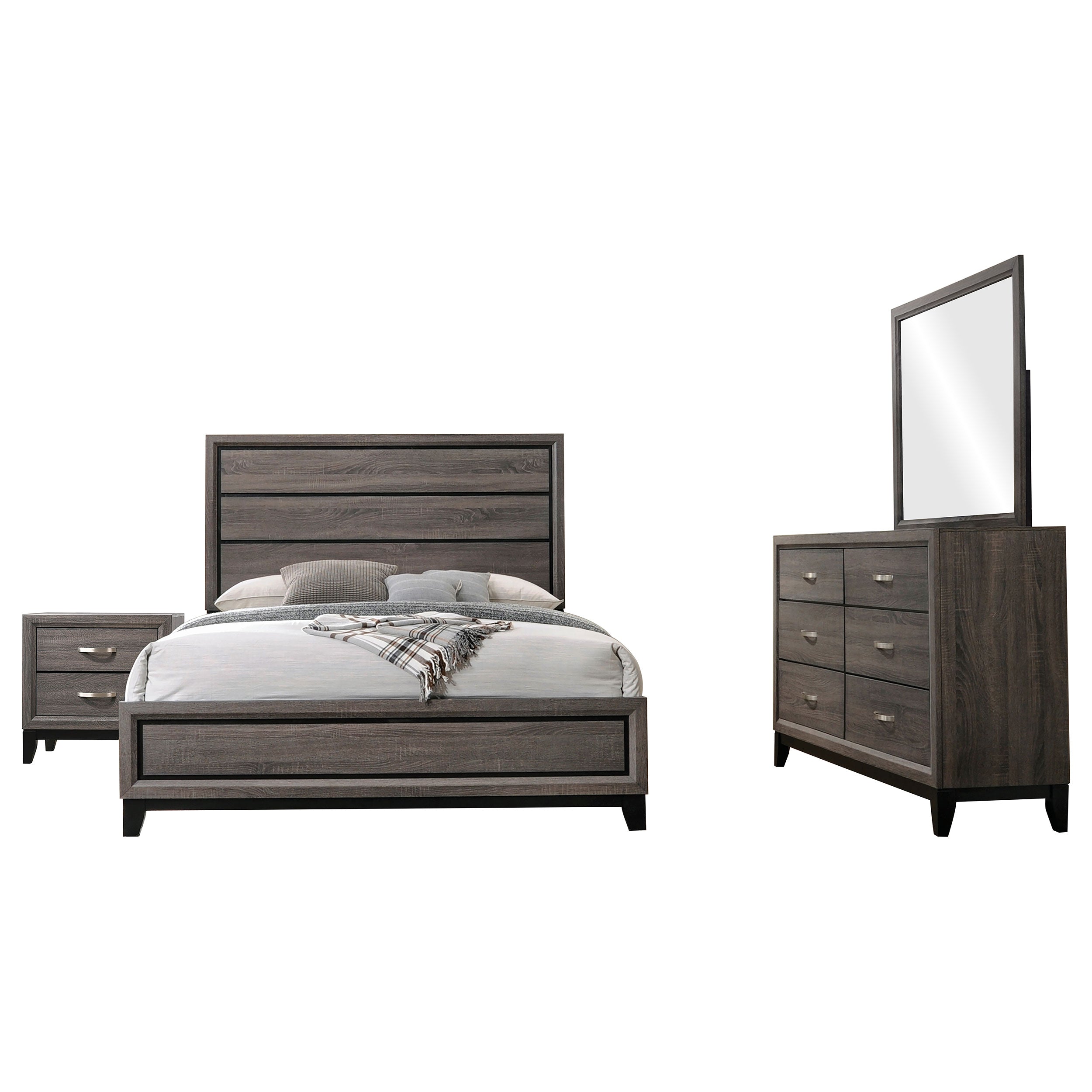 Watson  California King Bedroom Set Grey Oak