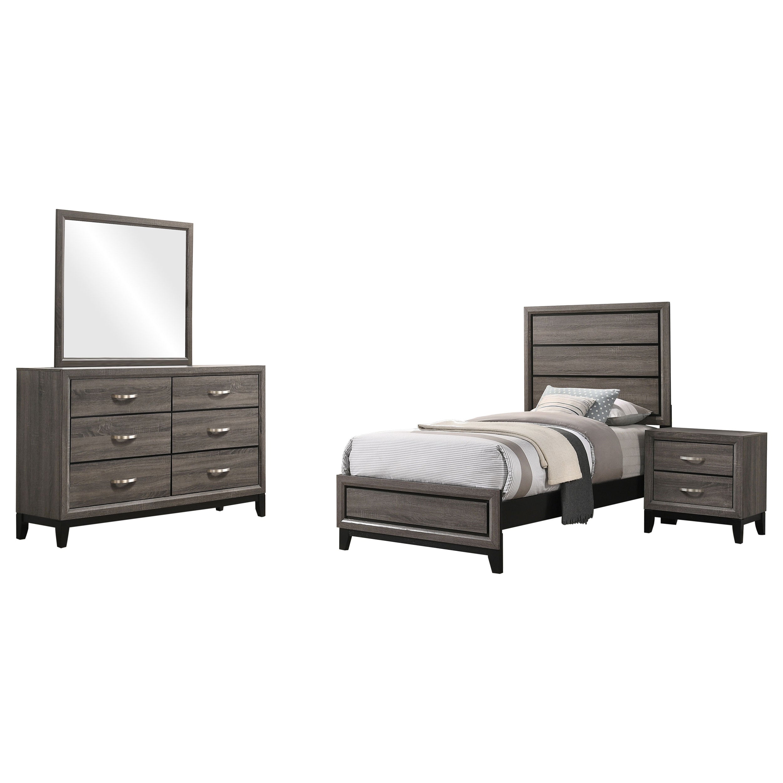 Watson  California King Bedroom Set Grey Oak