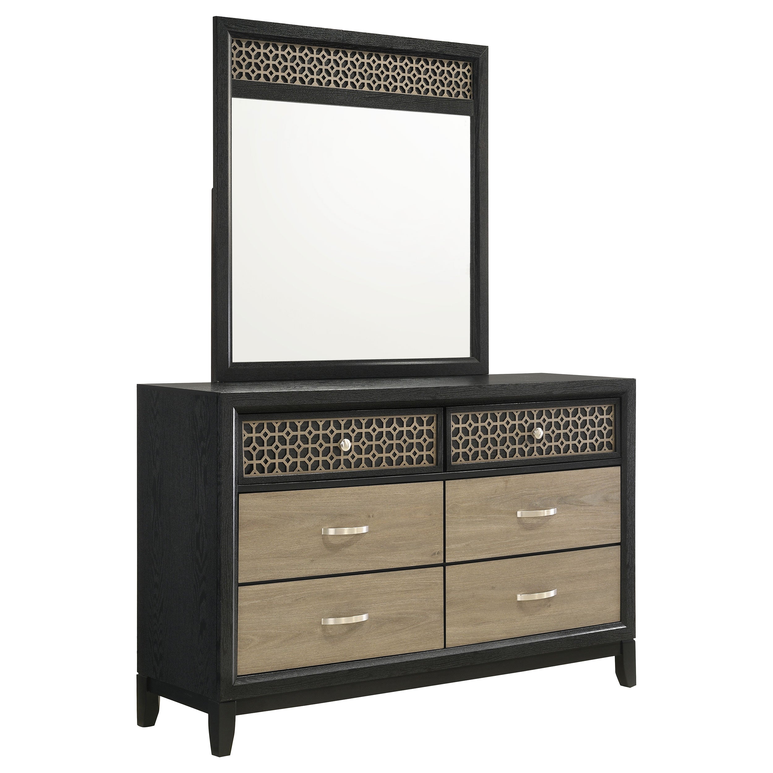 Valencia 6-drawer Dresser Black