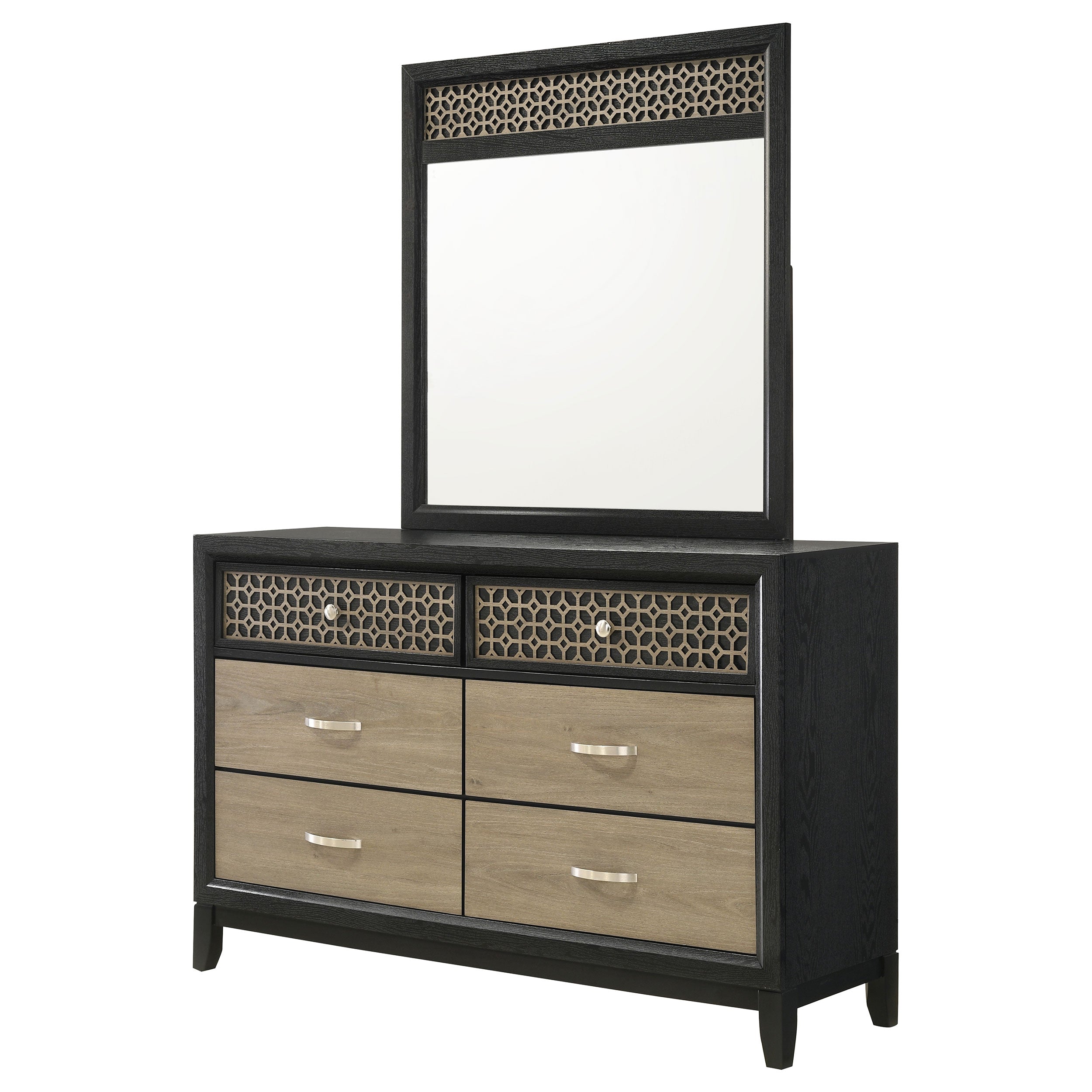 Valencia 6-drawer Dresser Black