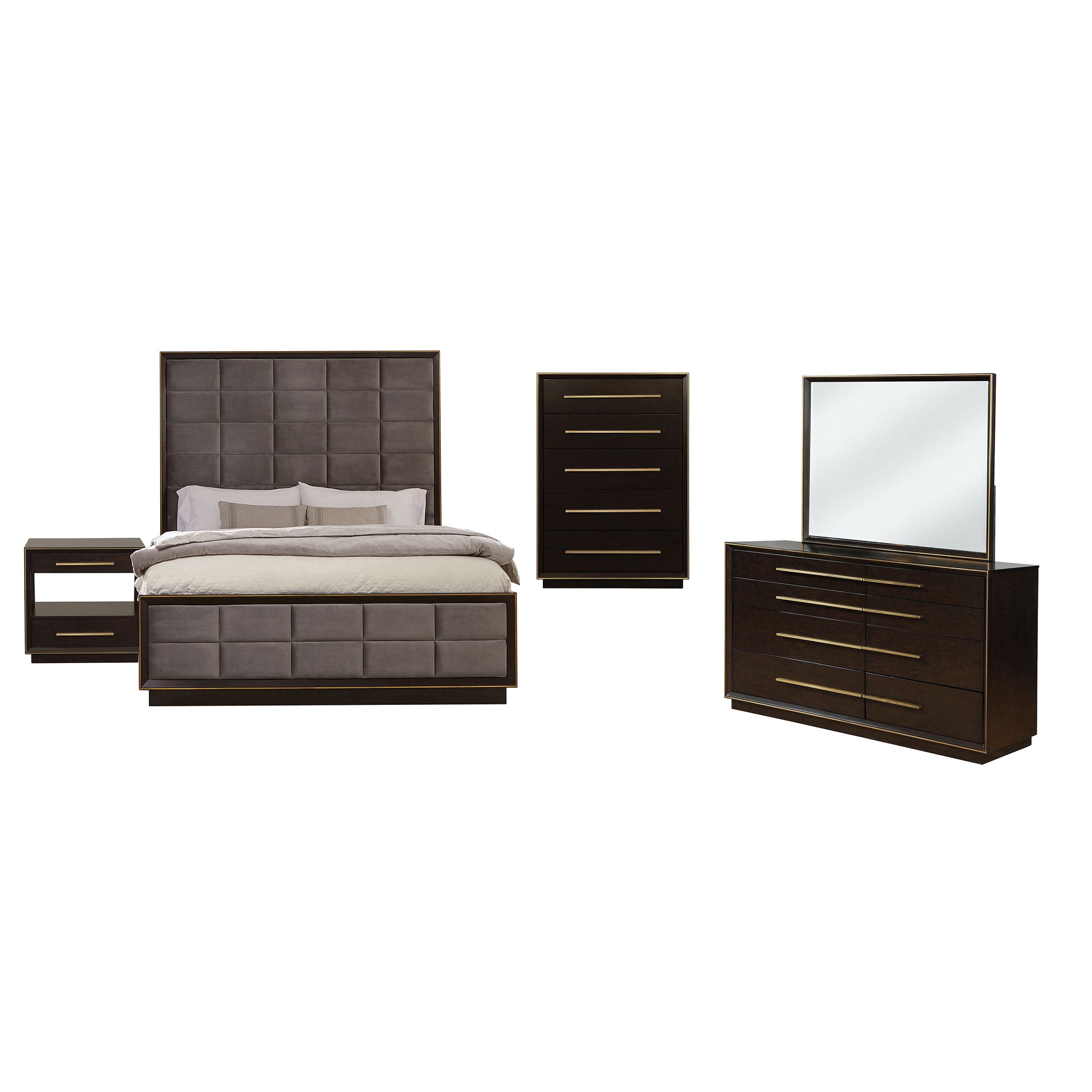 Durango  California King Bedroom Set Peppercorn