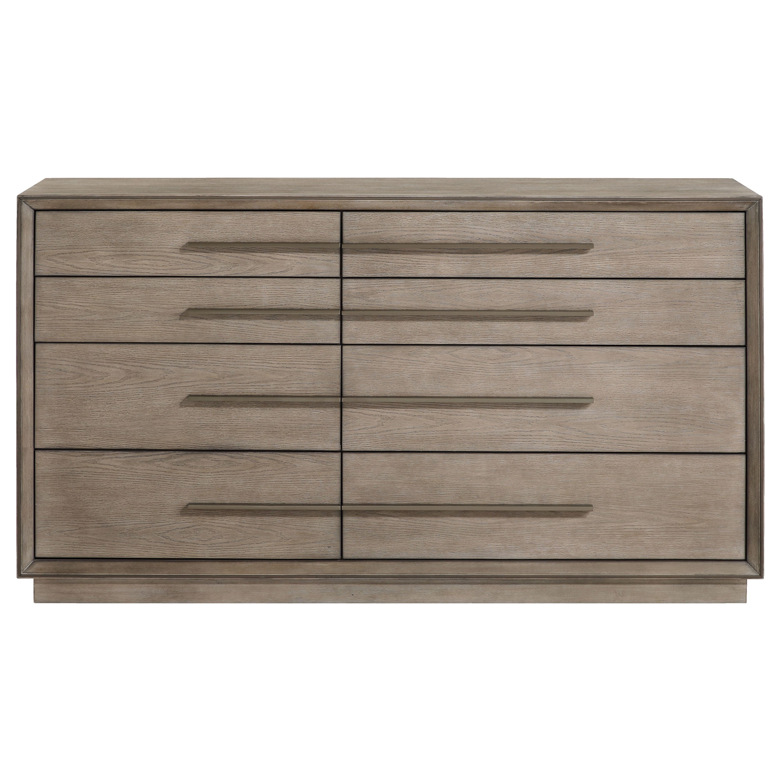 Durango 8-drawer Dresser and Mirror Taupe Oak