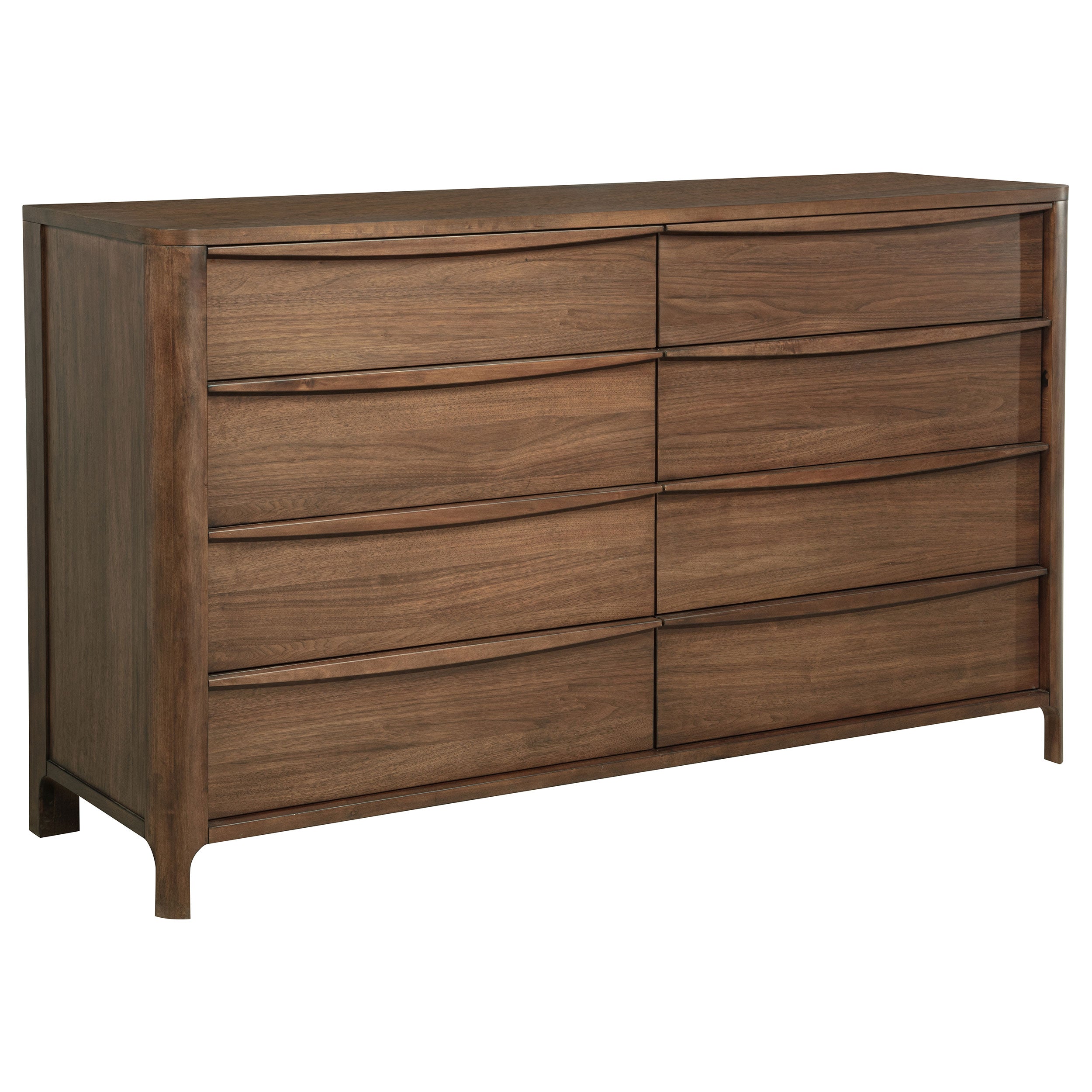 Maderia  California King Bedroom Set Walnut