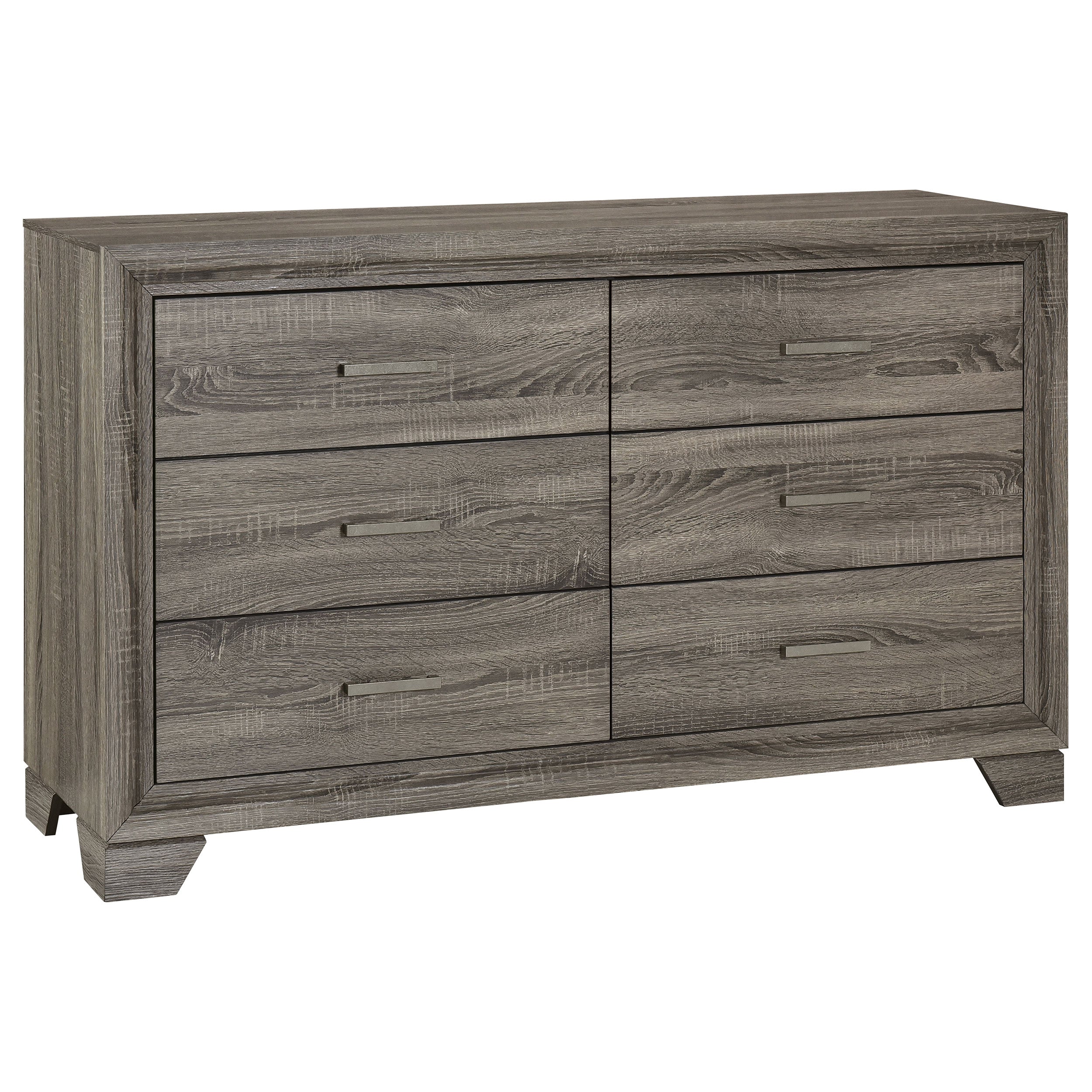 Wright  California King Bedroom Set Brown Oak