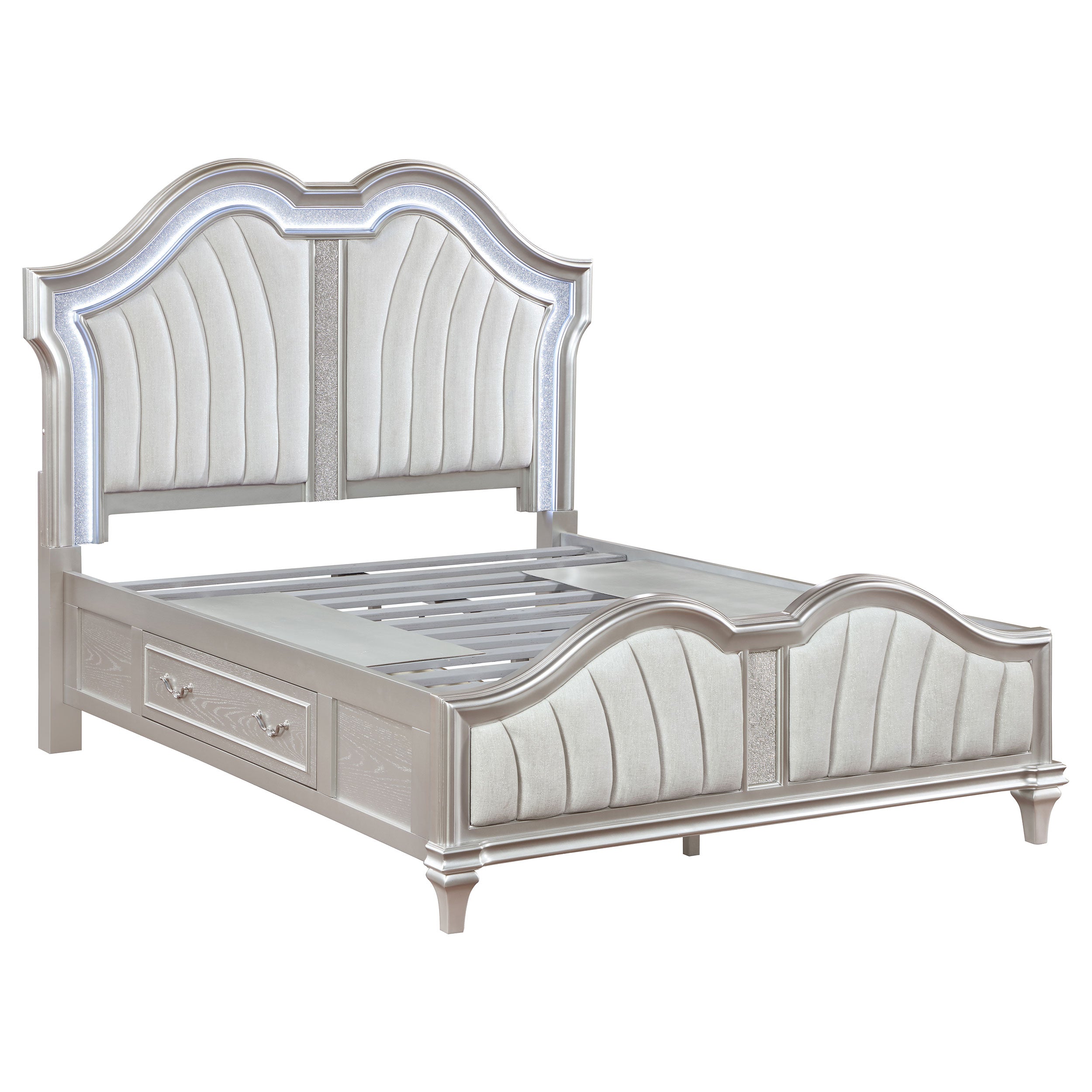 Evangeline  California King Bedroom Set Silver Oak