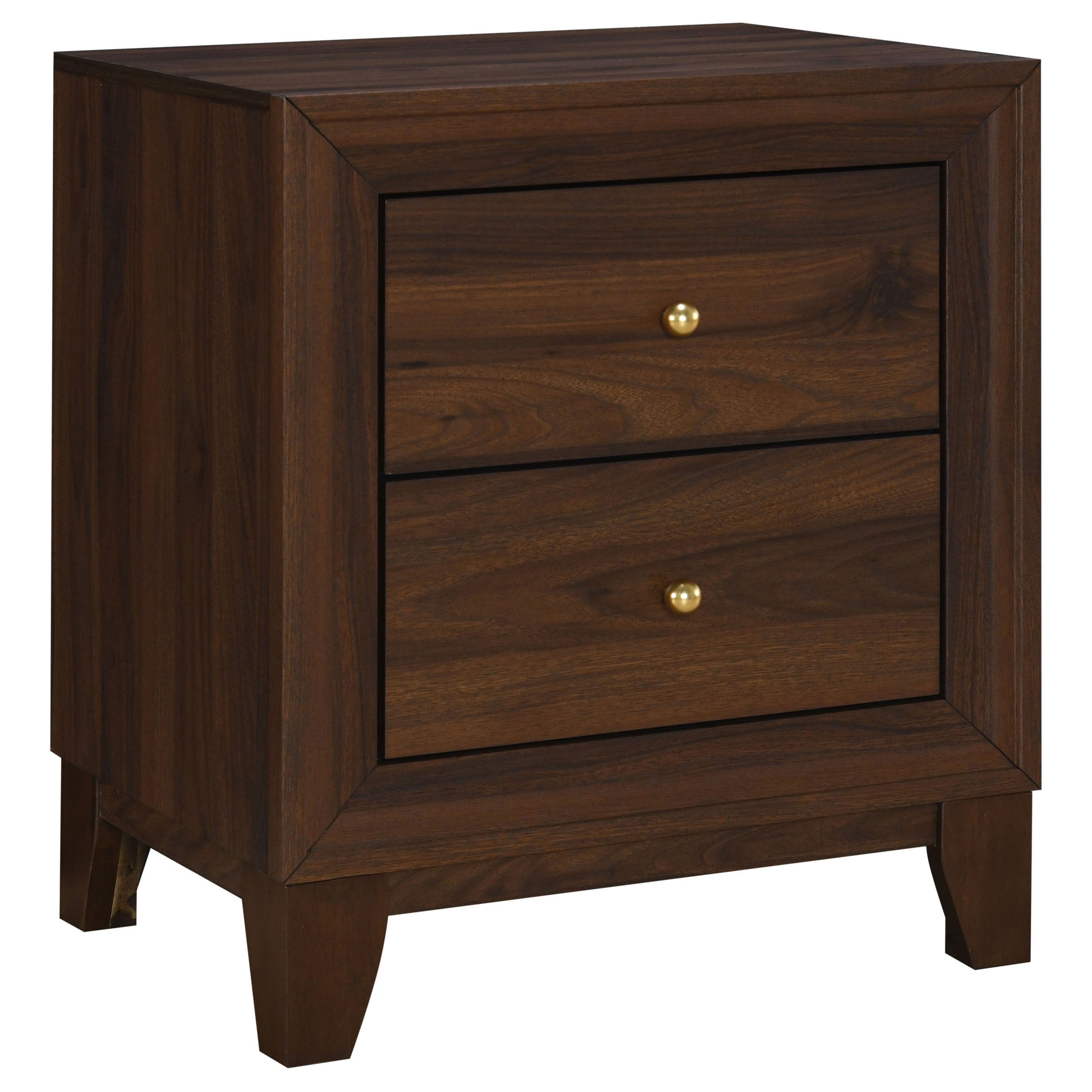 Welsley  California King Bedroom Set Walnut