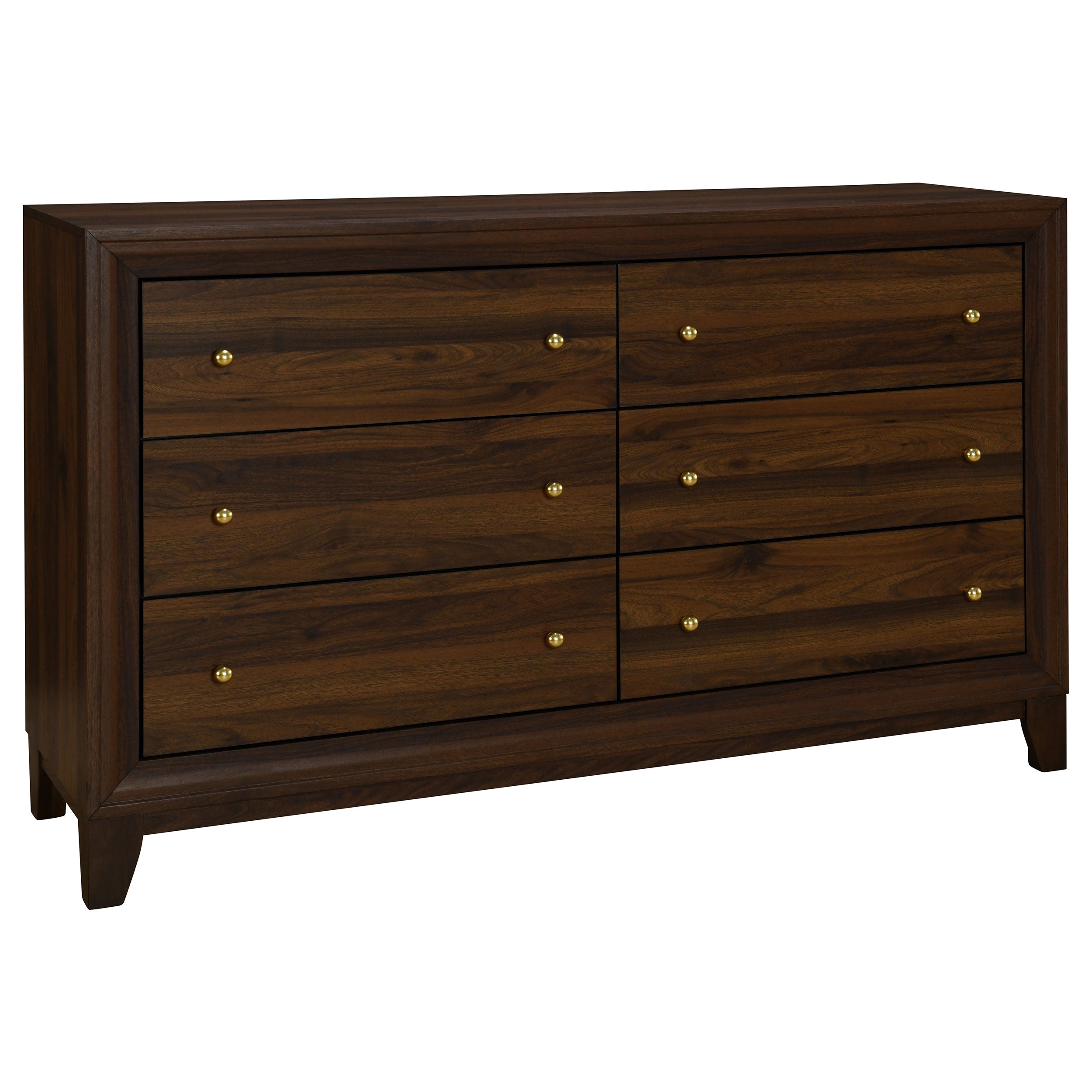 Welsley  California King Bedroom Set Walnut