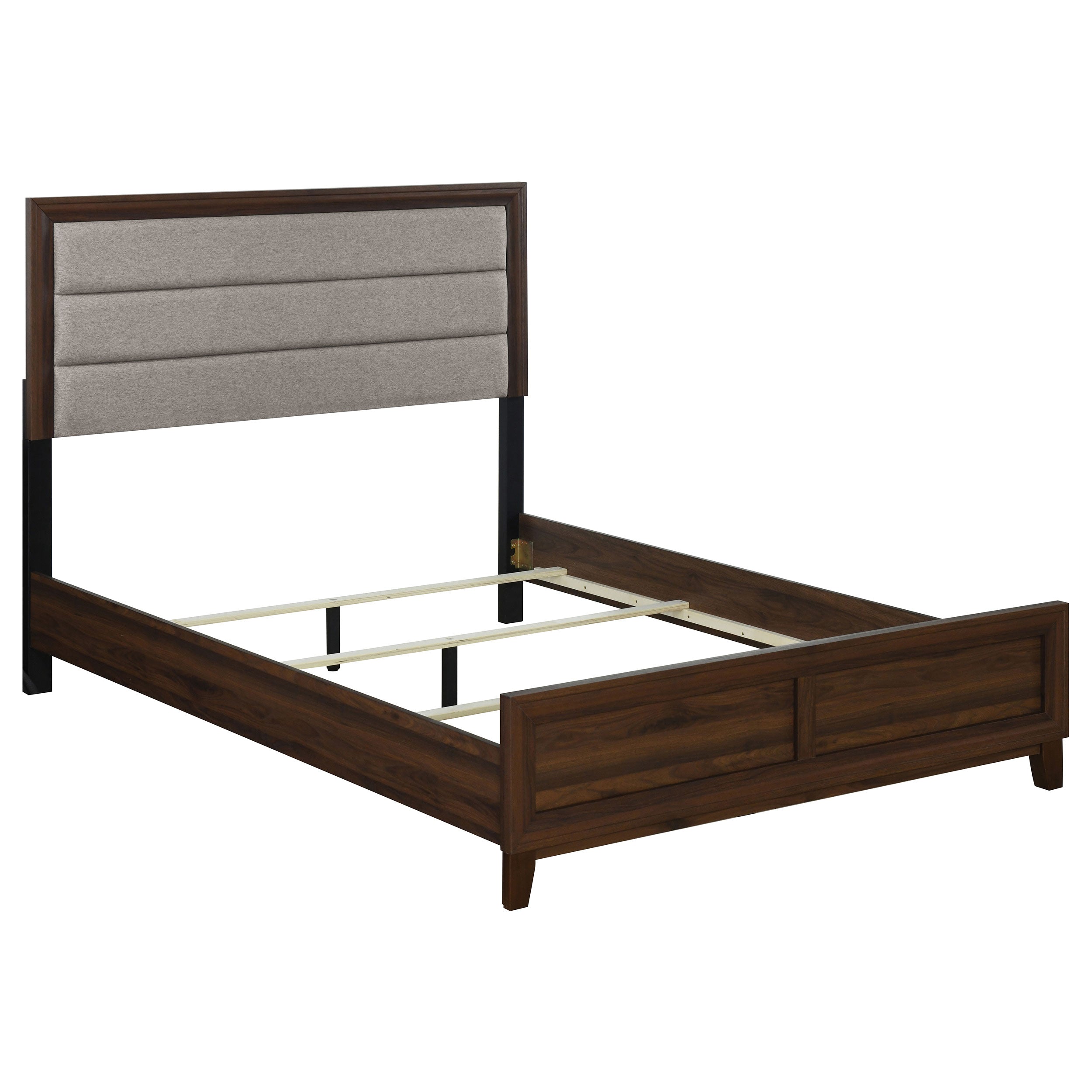 Welsley  California King Bedroom Set Walnut