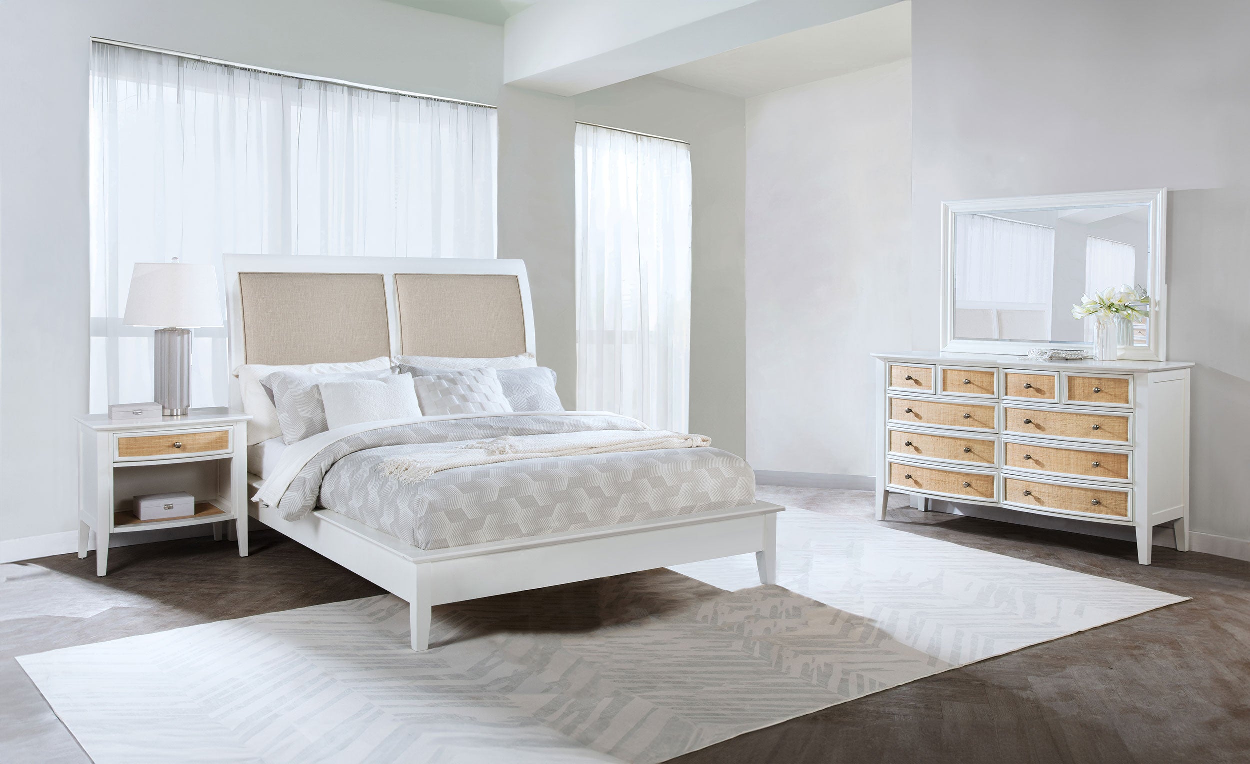 Bexhill  California King Bedroom Set White