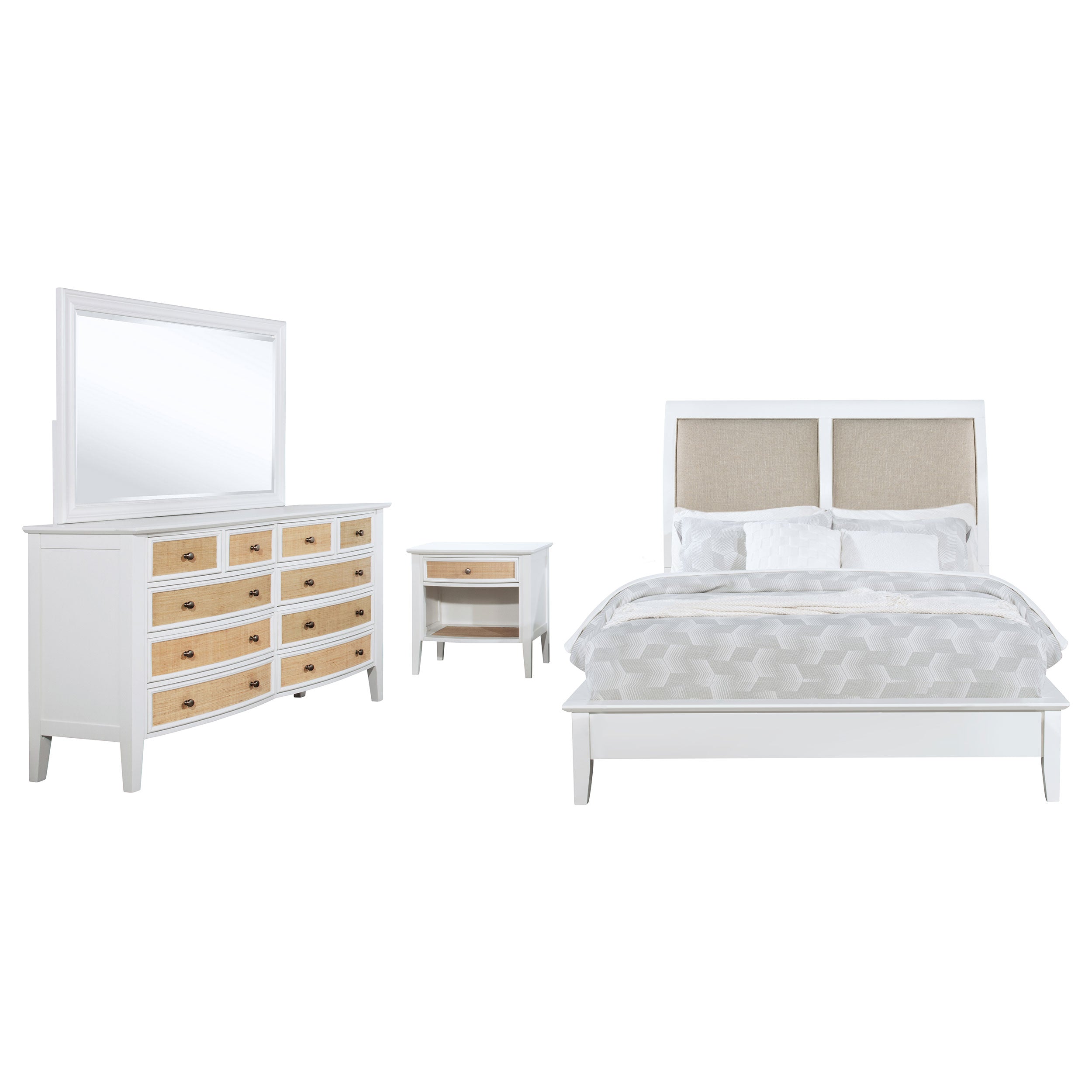 Bexhill  California King Bedroom Set White