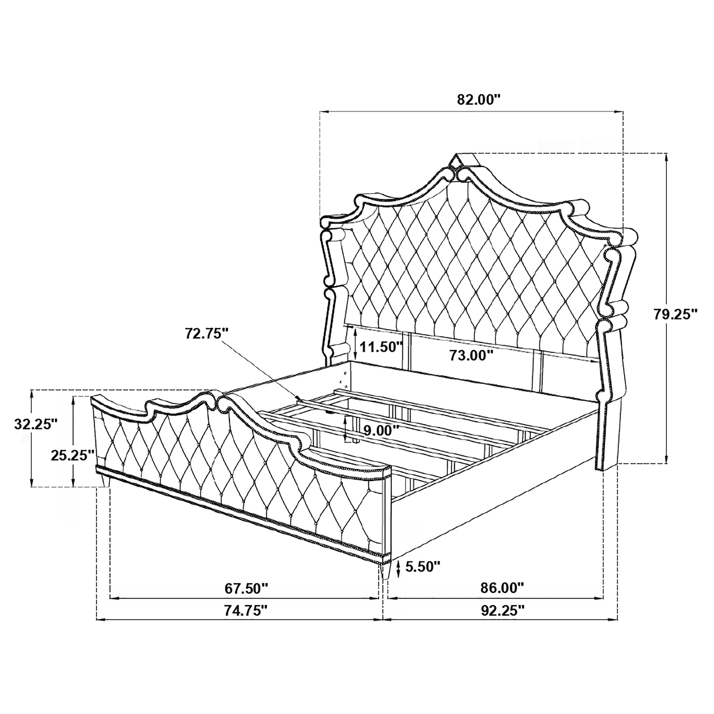 Antonella  Bedroom Set Ivory