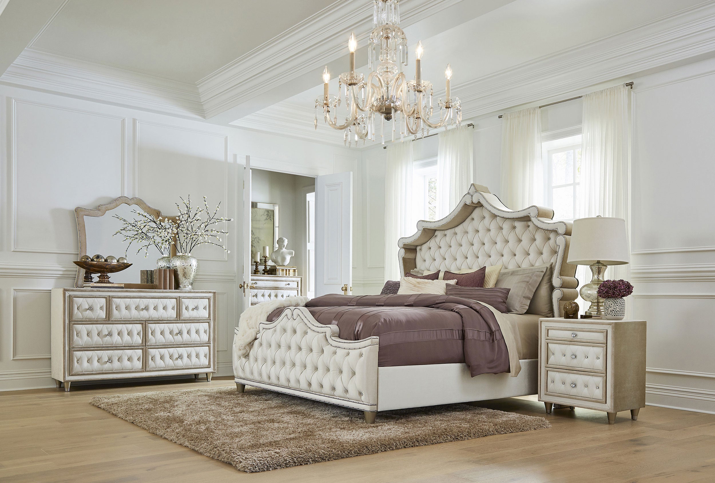 Antonella Bedroom Set Ivory