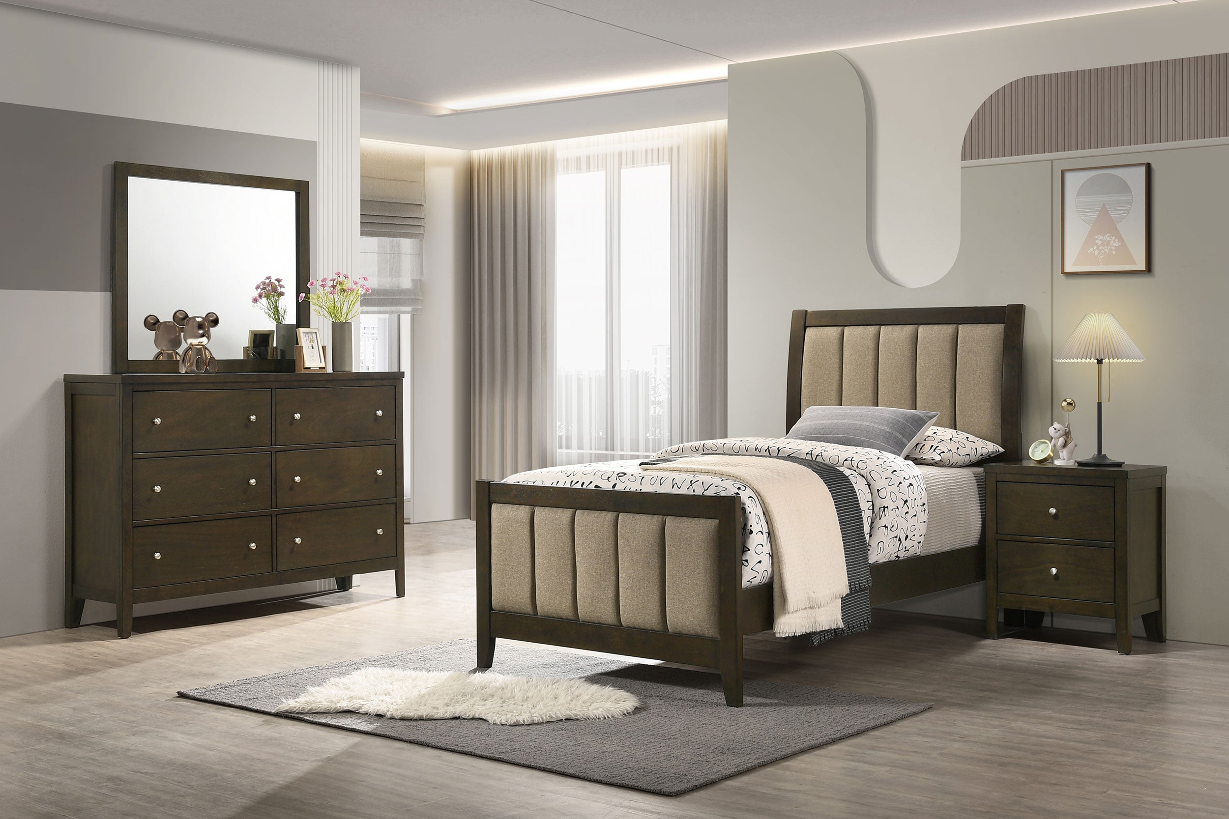 Wilkes  California King Bedroom Set Dark Cocoa
