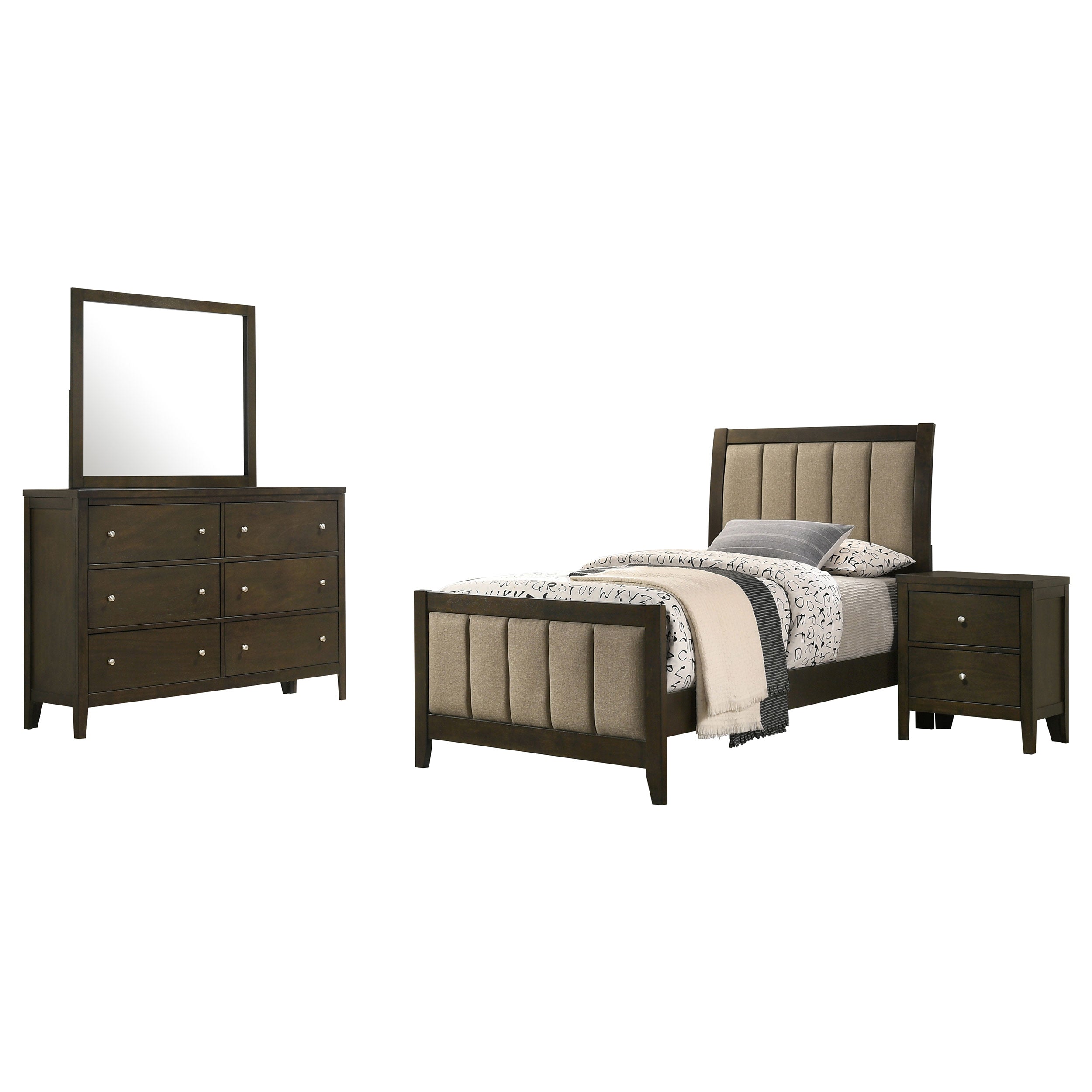 Wilkes  California King Bedroom Set Dark Cocoa