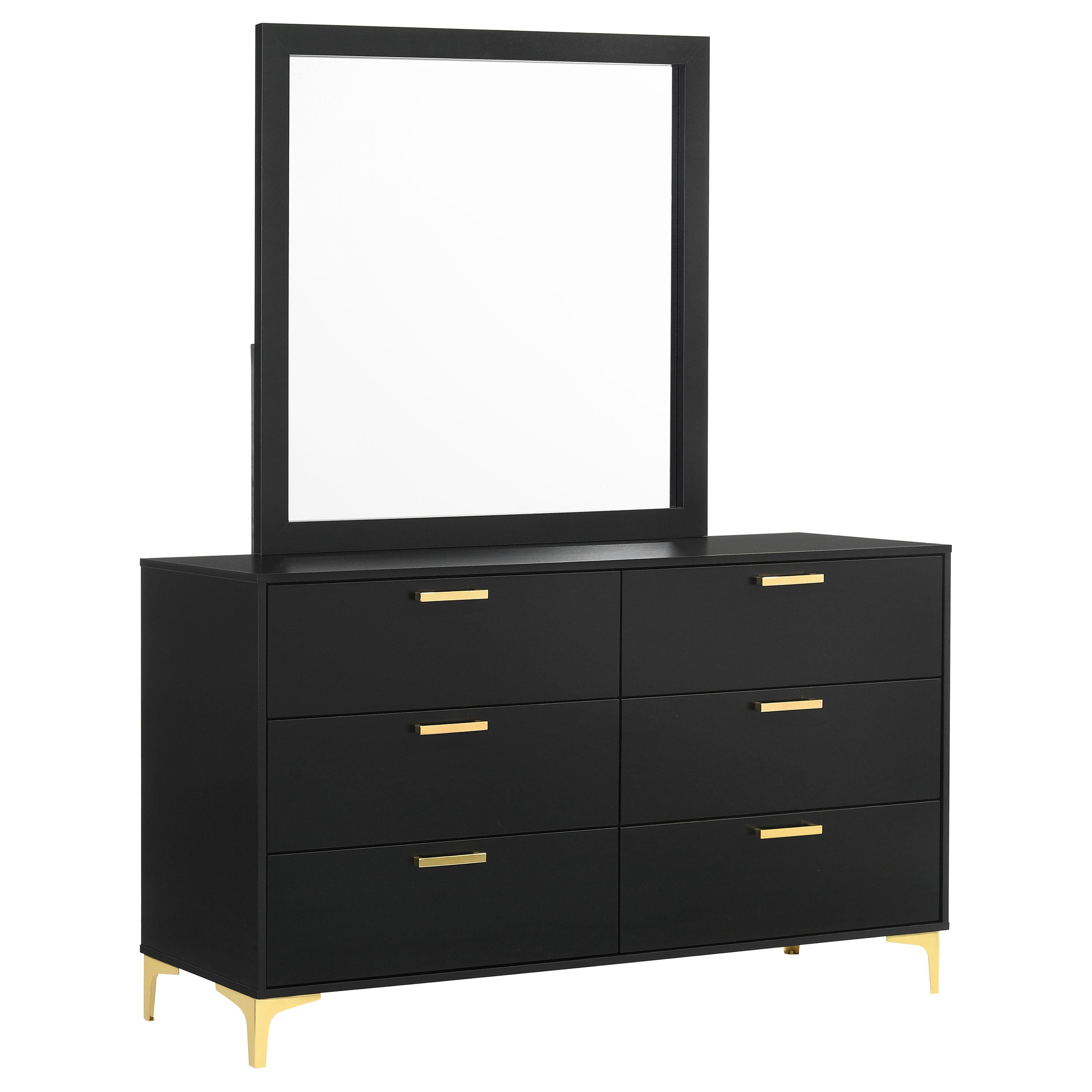 Kendall 6-drawer Dresser Black