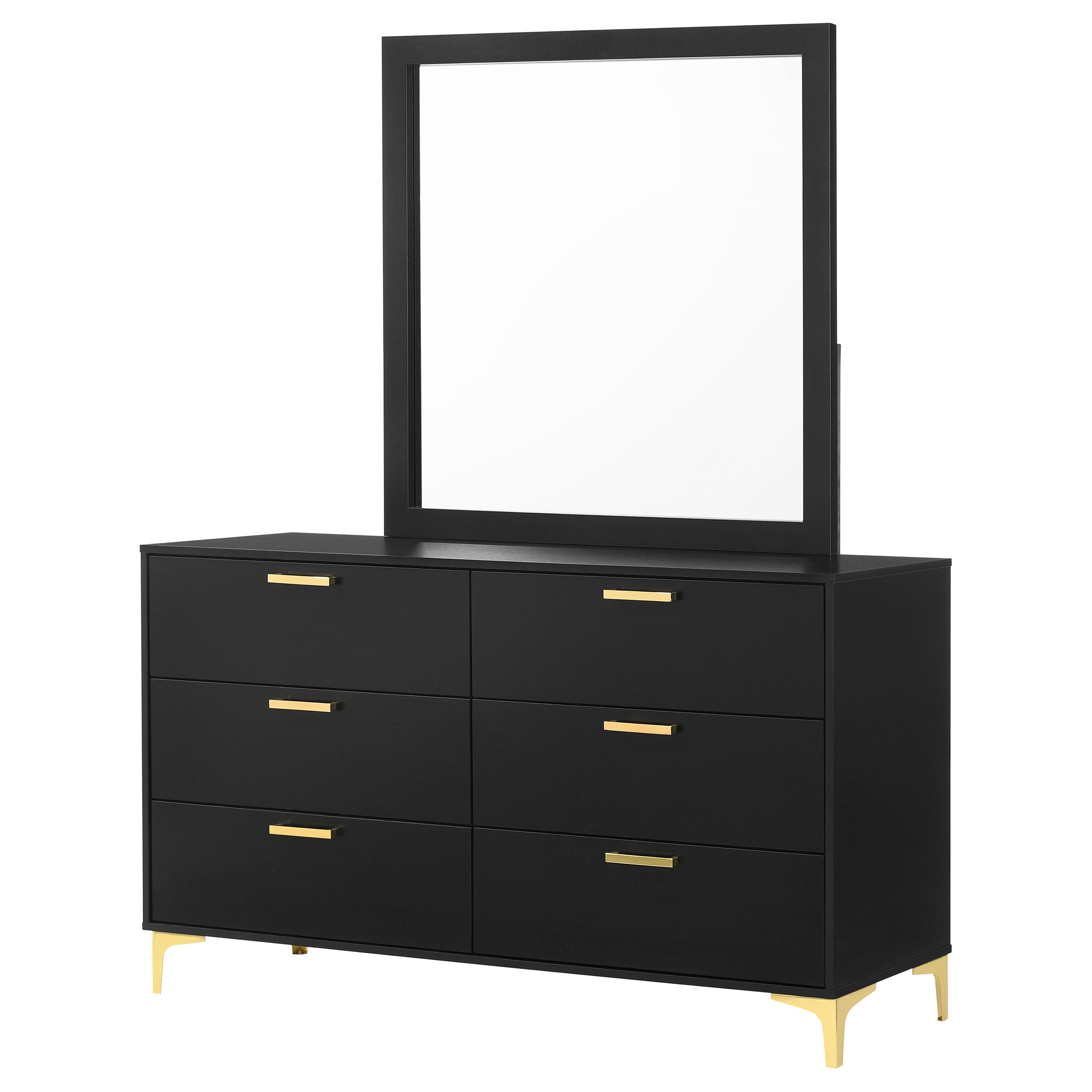 Kendall 6-drawer Dresser Black