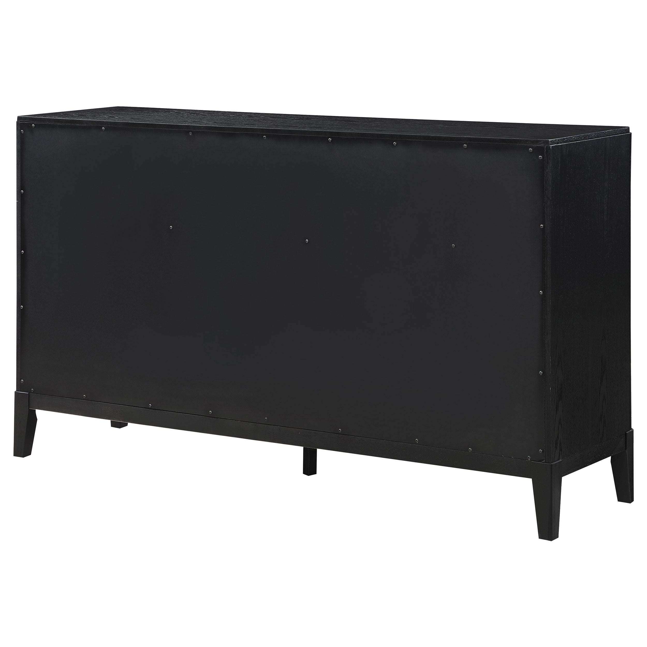 Briana 8-drawer Dresser with Mirror Black