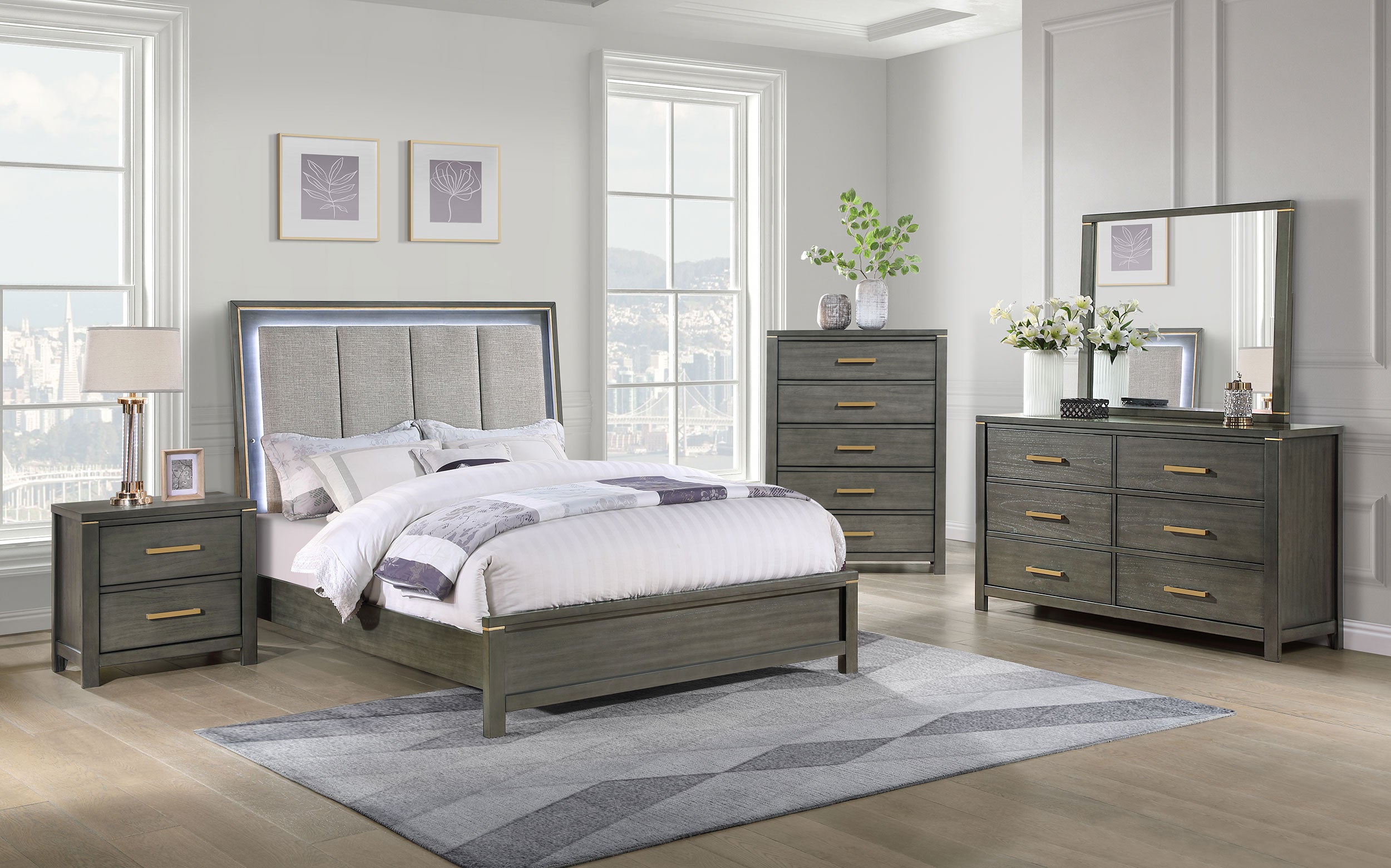 Kenora  California King Bedroom Set Barley Brown