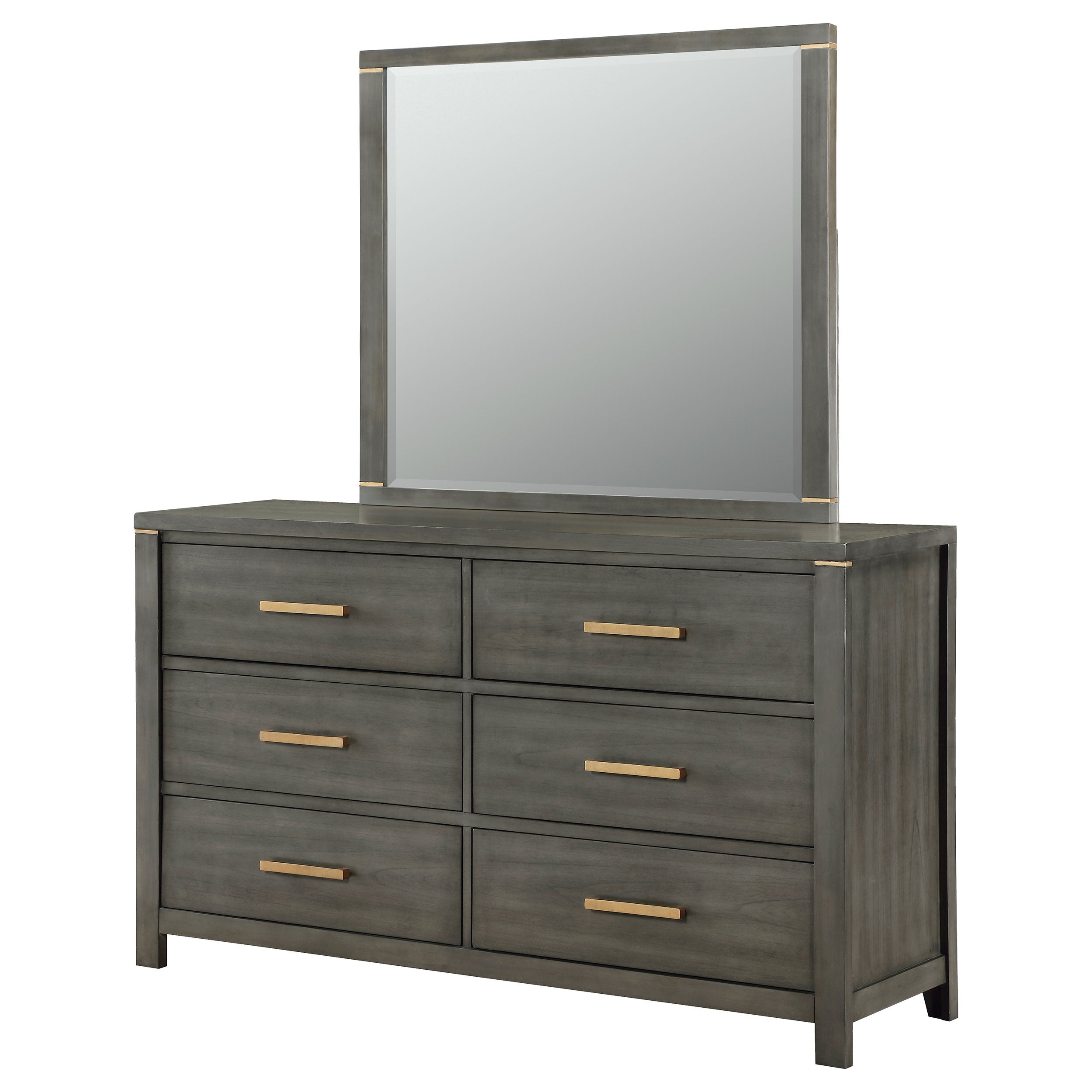 Kieran 6-drawer Dresser Grey
